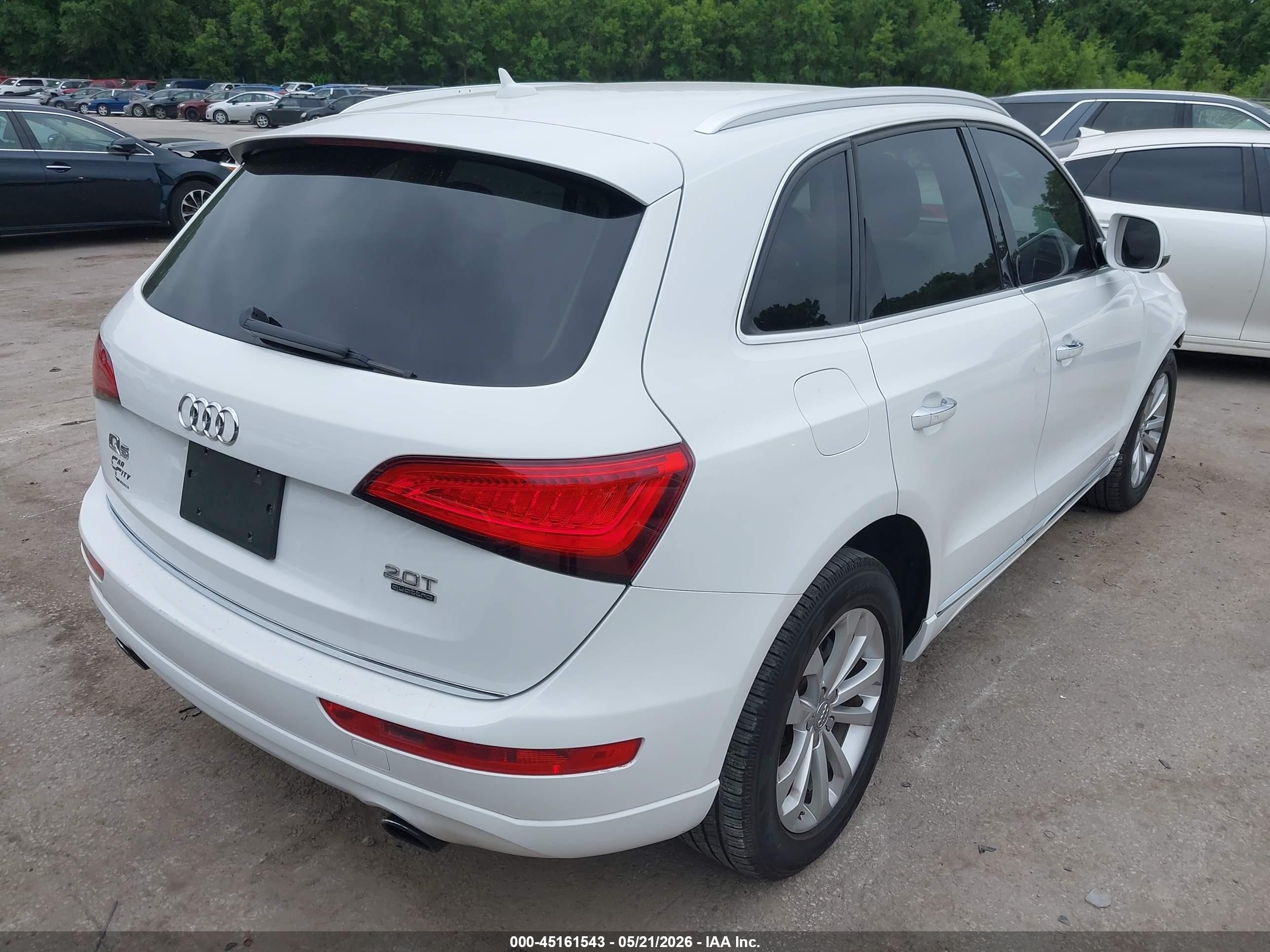 2015 Audi Q5 2.0t Premium White vin: WA1CFAFP5FA068734