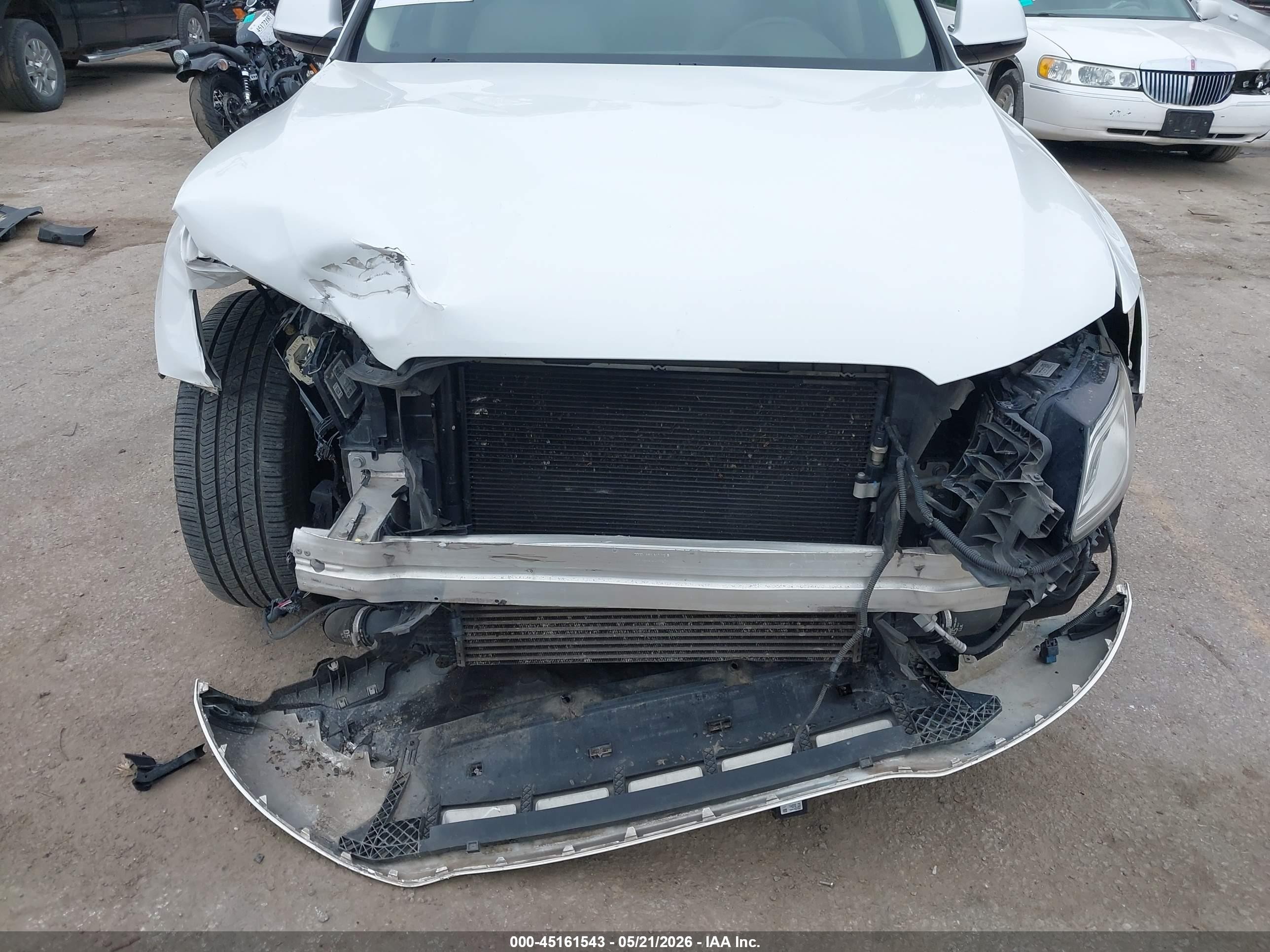 2015 Audi Q5 2.0t Premium White vin: WA1CFAFP5FA068734