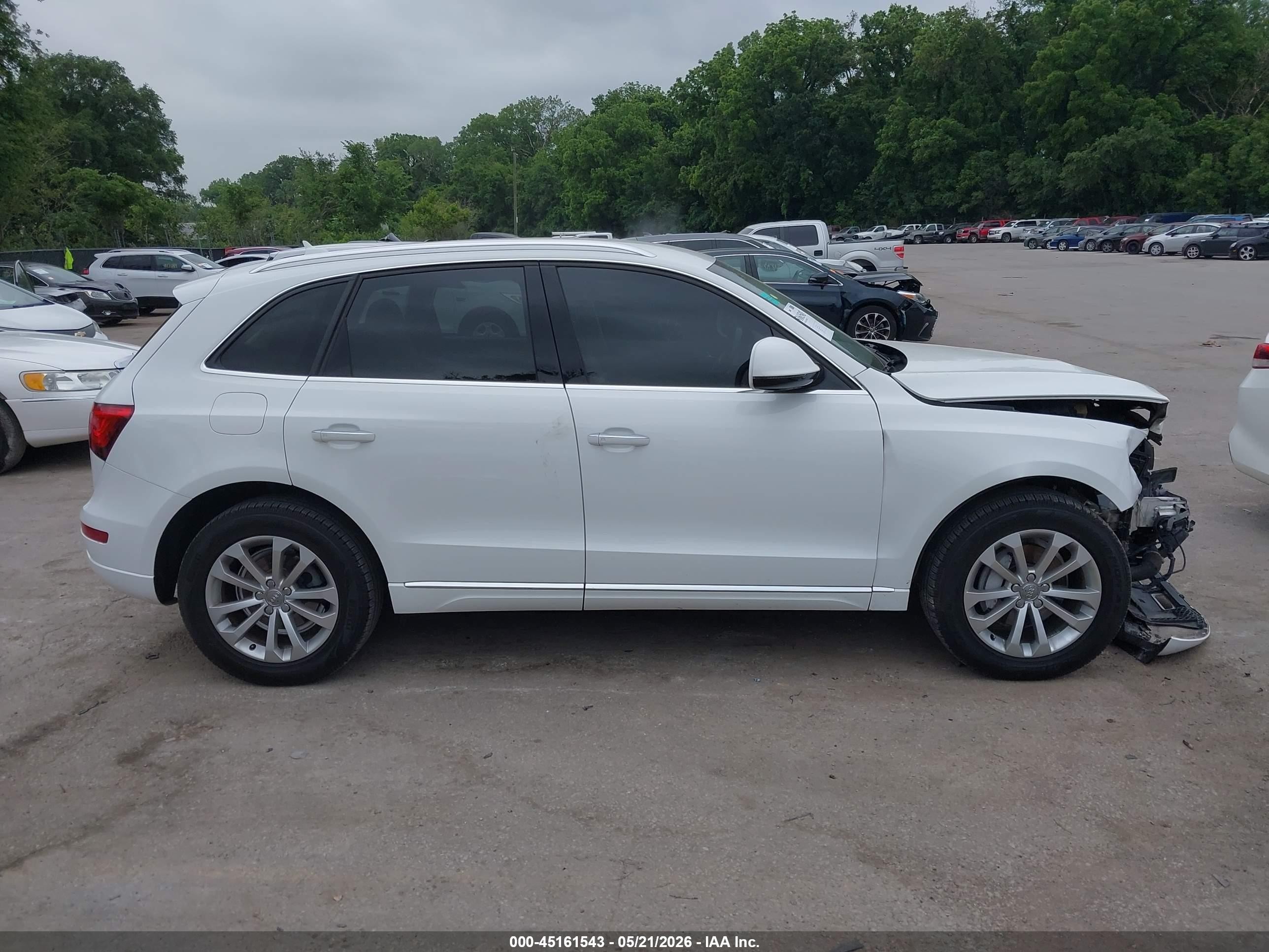 2015 Audi Q5 2.0t Premium White vin: WA1CFAFP5FA068734