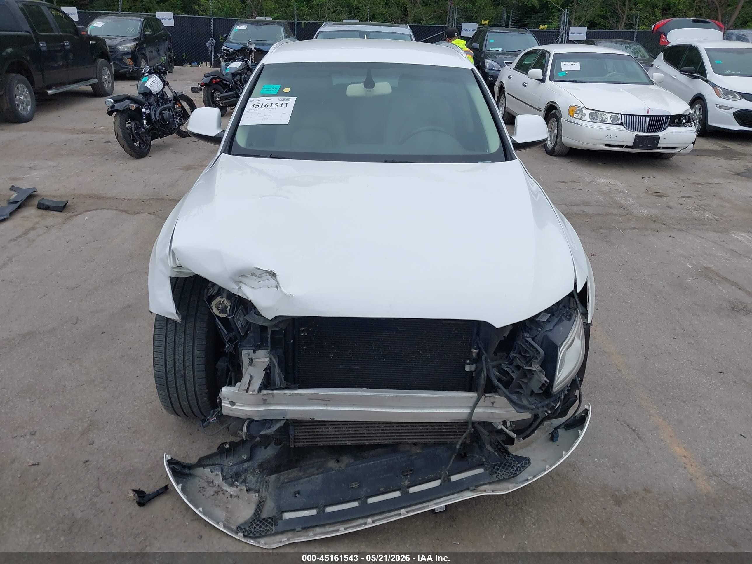 2015 Audi Q5 2.0t Premium White vin: WA1CFAFP5FA068734