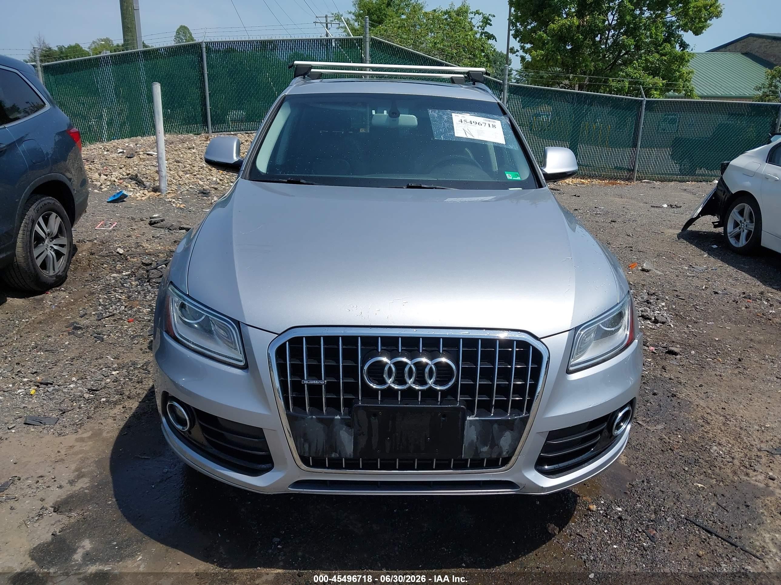 2015 Audi Q5 2.0t Premium Silver vin: WA1CFAFP6FA069407