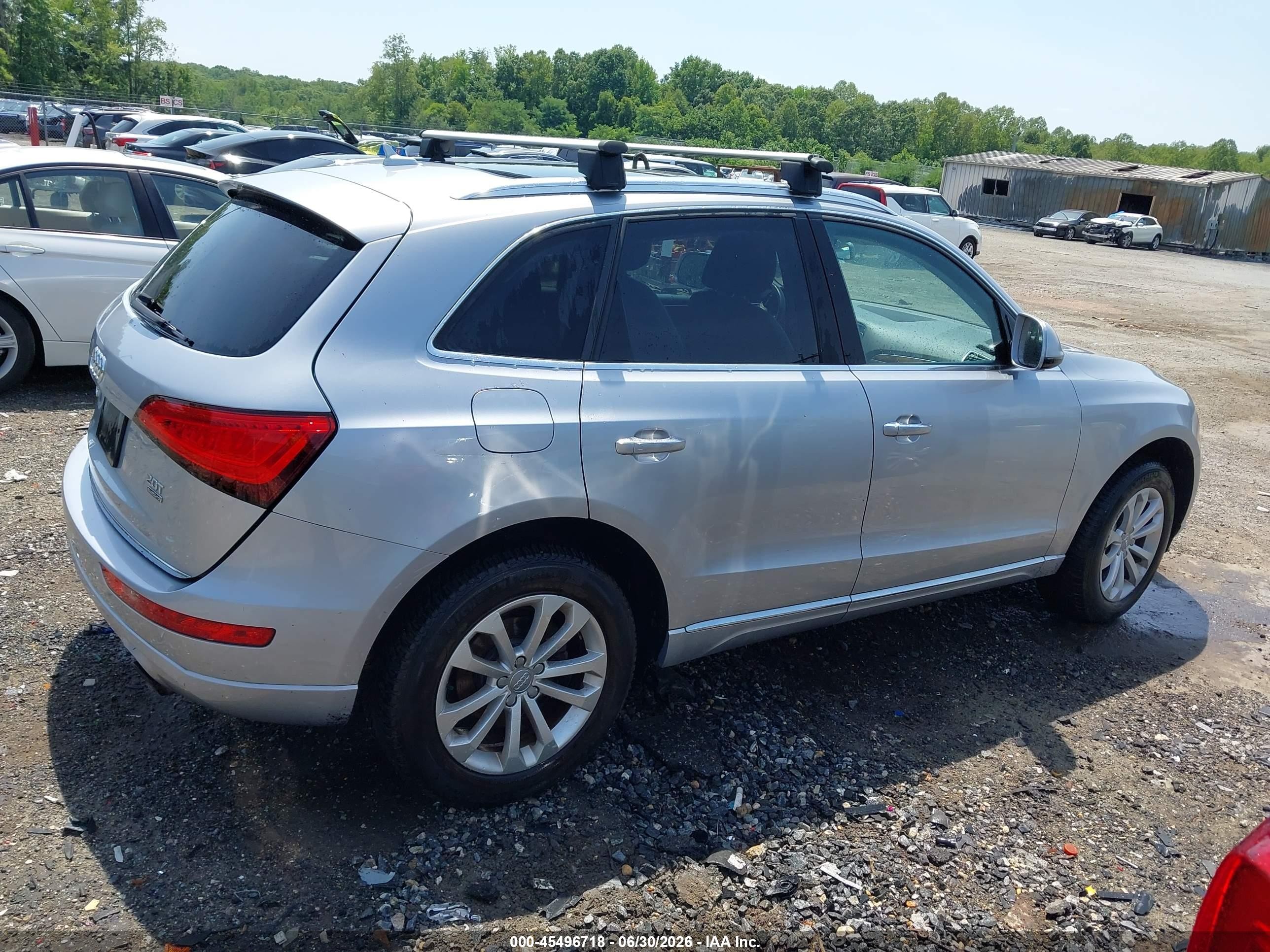 2015 Audi Q5 2.0t Premium Silver vin: WA1CFAFP6FA069407