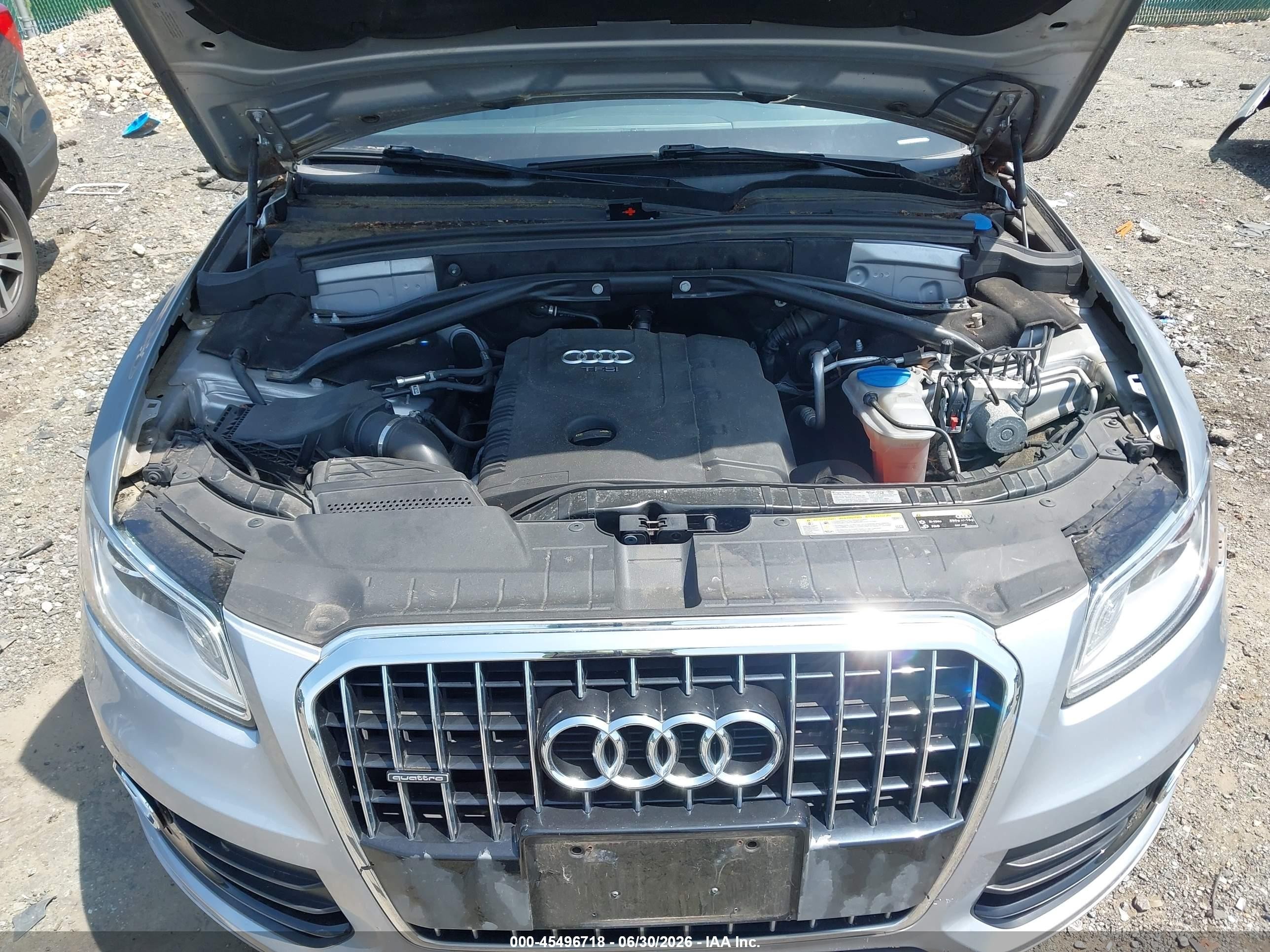 2015 Audi Q5 2.0t Premium Silver vin: WA1CFAFP6FA069407