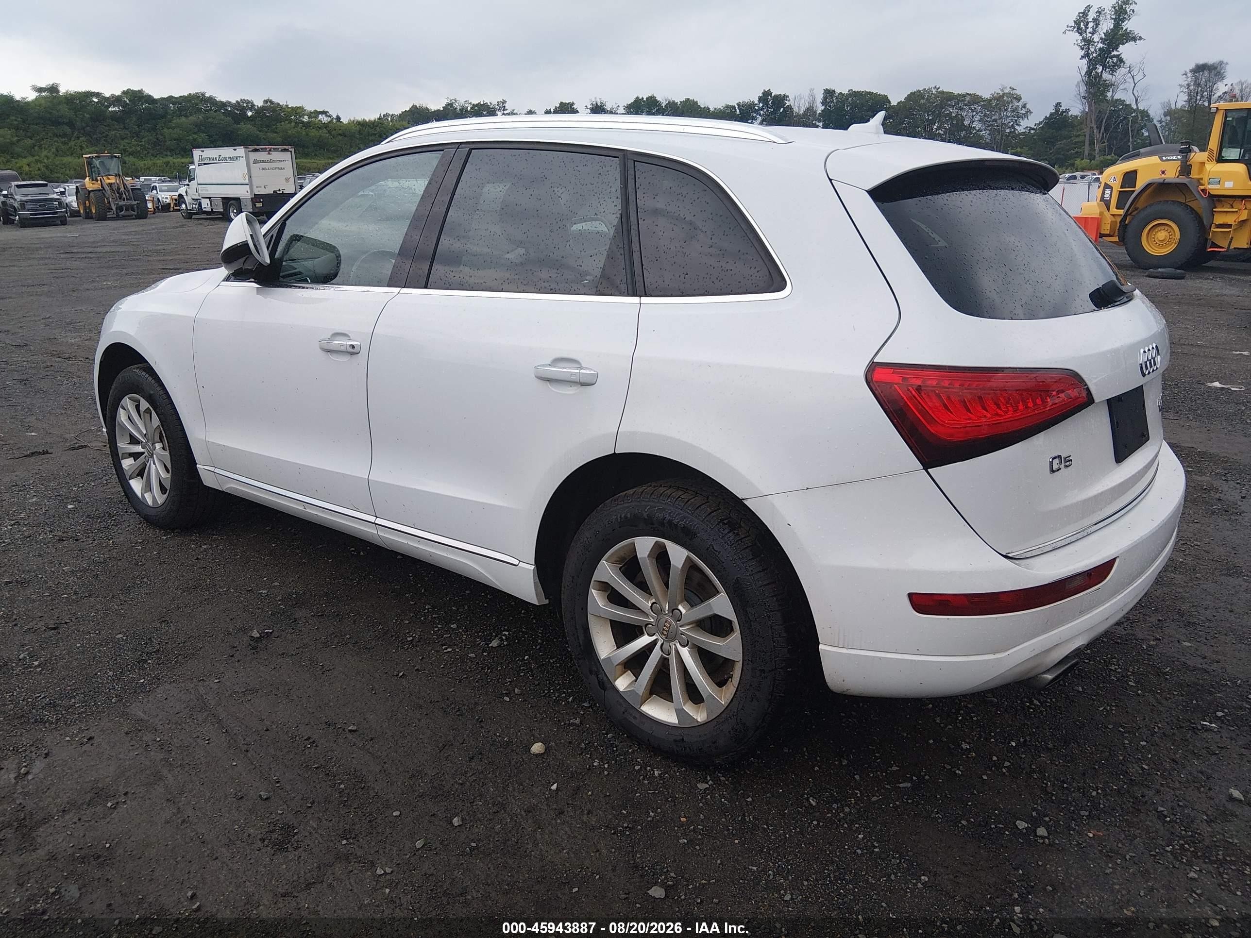 2015 Audi Q5 2.0t Premium White vin: WA1CFAFP6FA142260