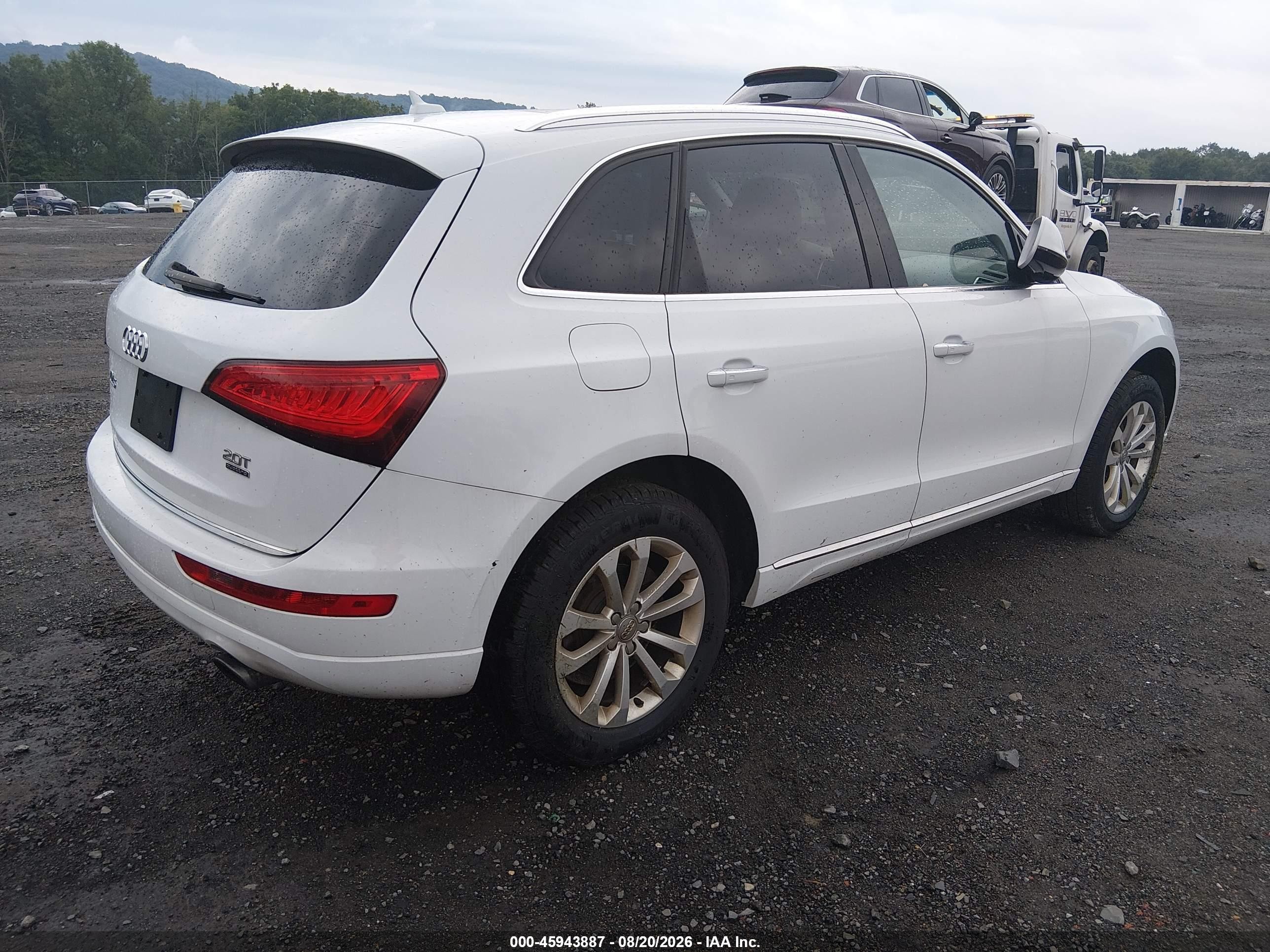 2015 Audi Q5 2.0t Premium White vin: WA1CFAFP6FA142260