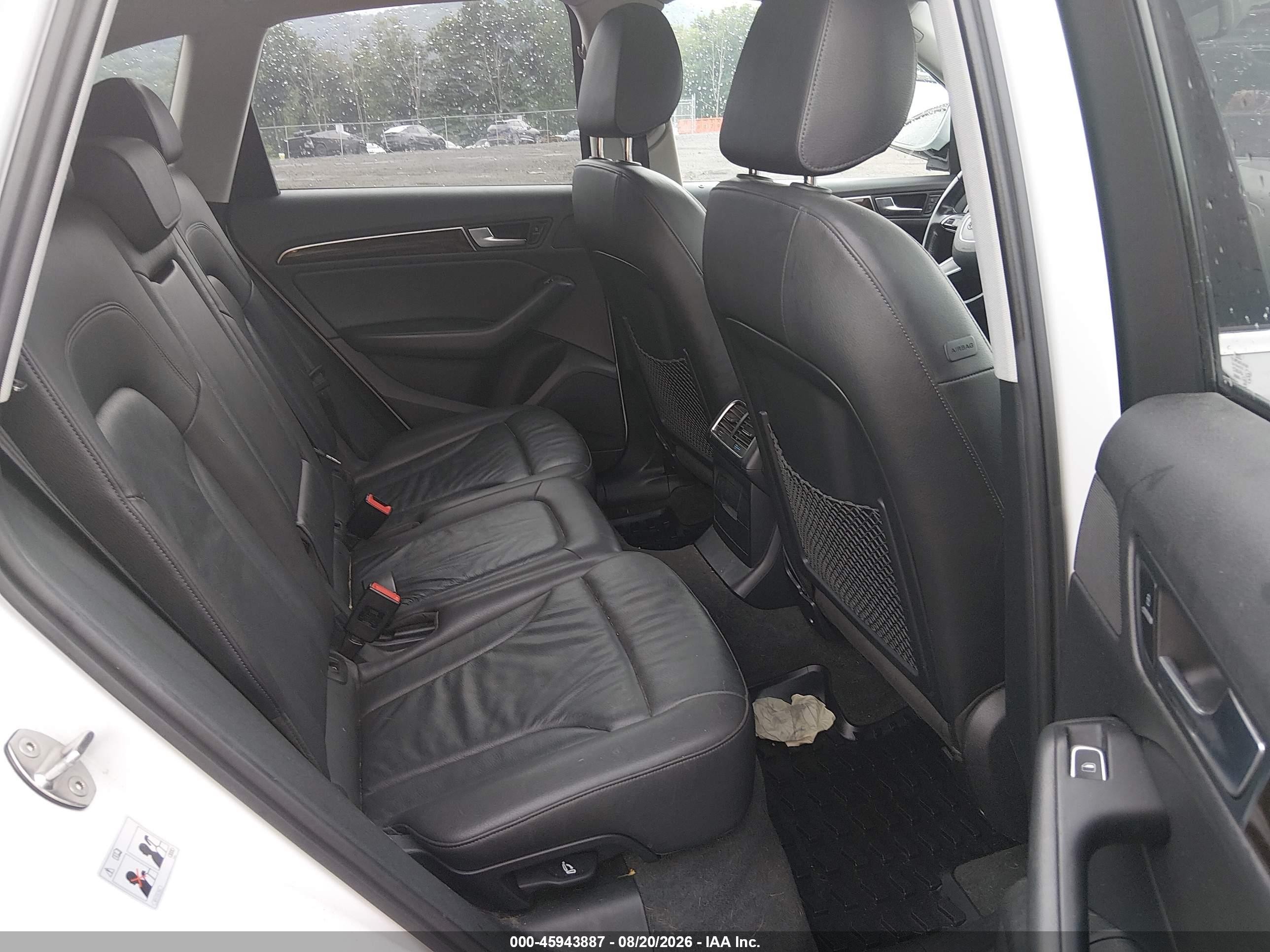 2015 Audi Q5 2.0t Premium White vin: WA1CFAFP6FA142260