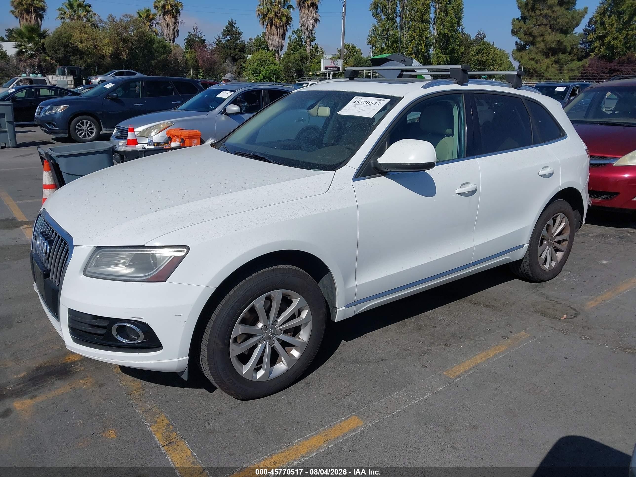 2013 Audi Q5 2.0t Premium White vin: WA1CFAFP7DA090781