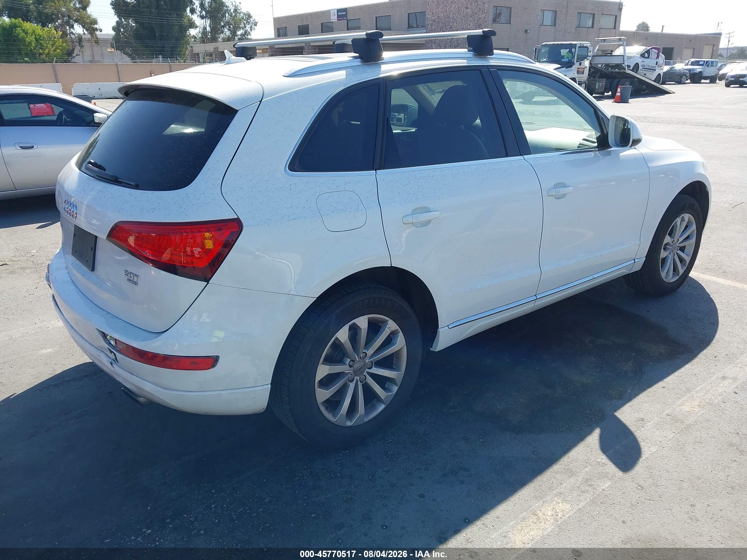 2013 Audi Q5 2.0t Premium White vin: WA1CFAFP7DA090781