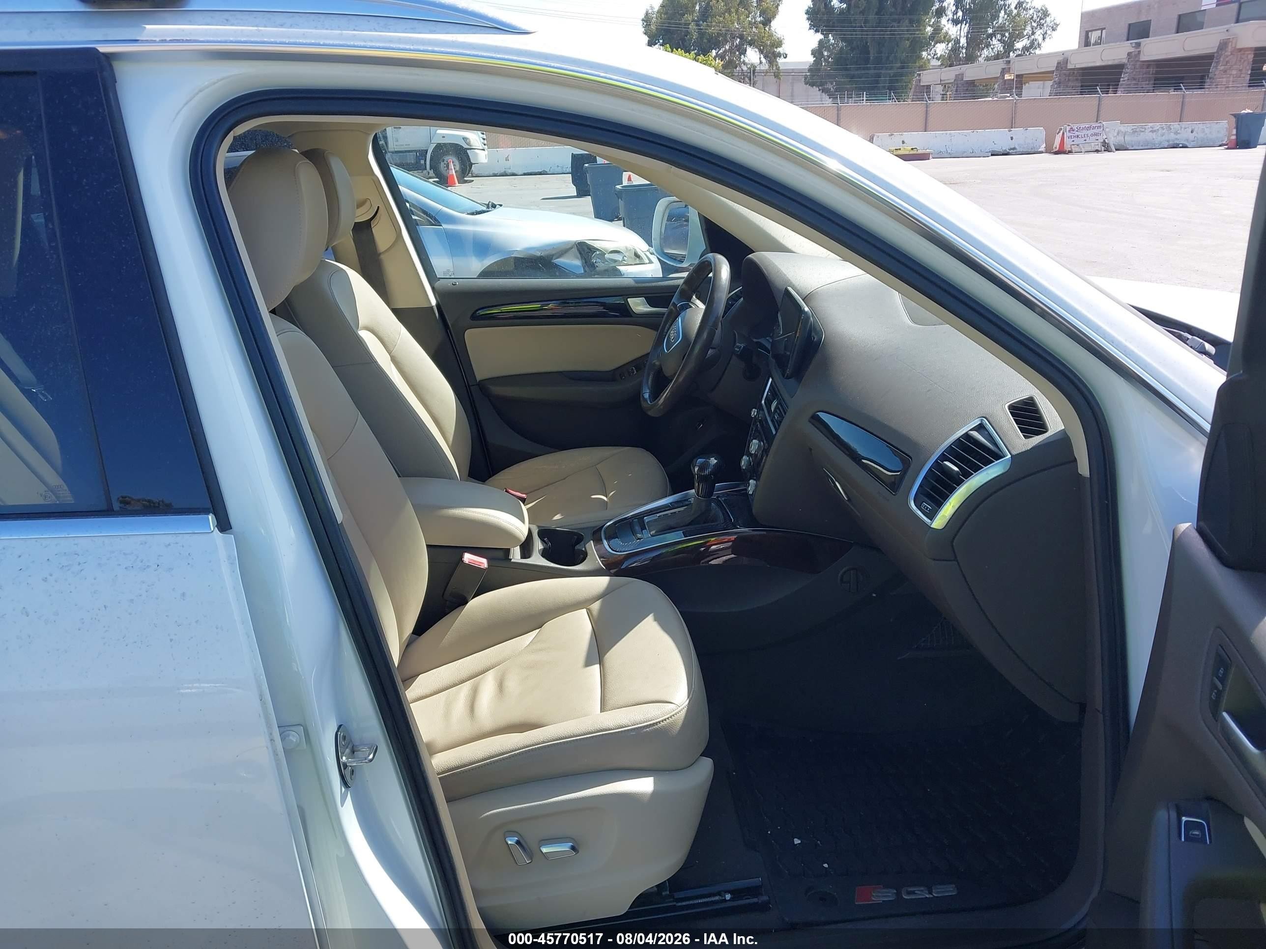 2013 Audi Q5 2.0t Premium White vin: WA1CFAFP7DA090781