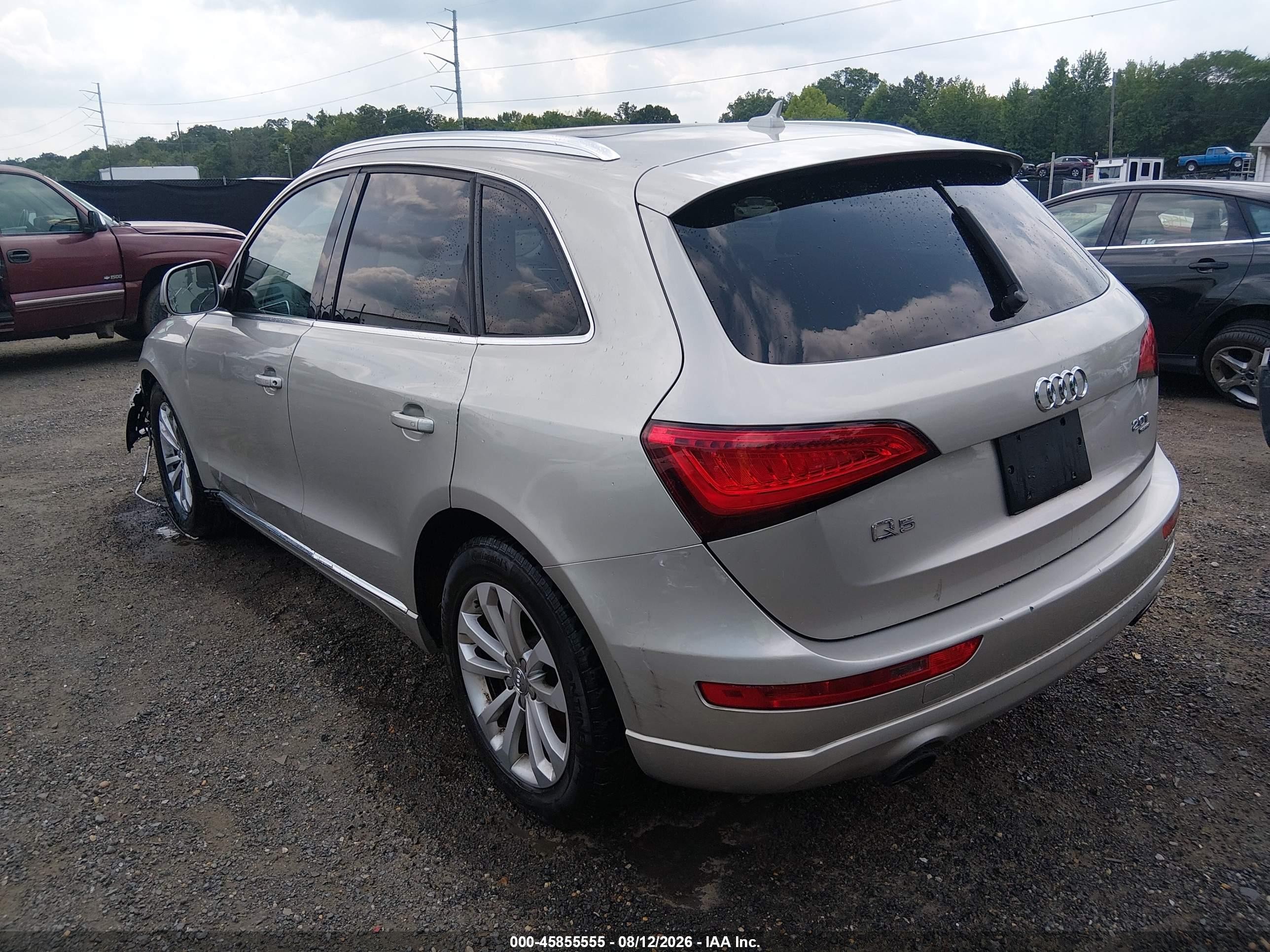 2014 Audi Q5 2.0t Premium Silver vin: WA1CFAFP7EA019078