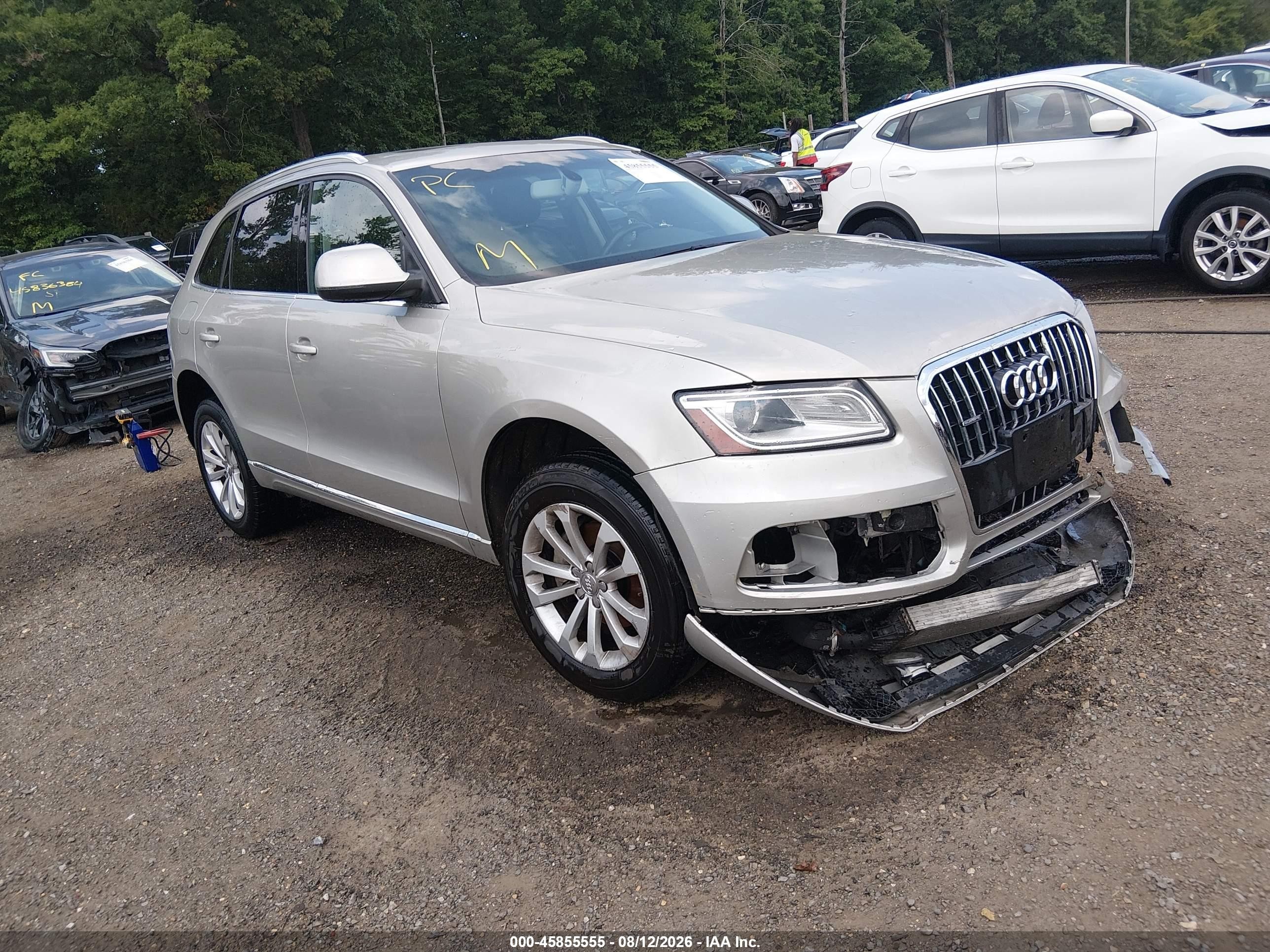 2014 Audi Q5 2.0t Premium Silver vin: WA1CFAFP7EA019078
