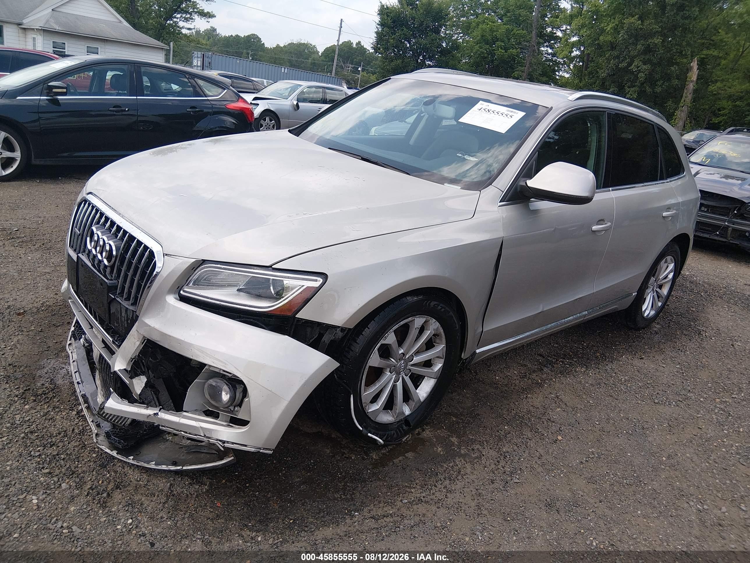 2014 Audi Q5 2.0t Premium Silver vin: WA1CFAFP7EA019078