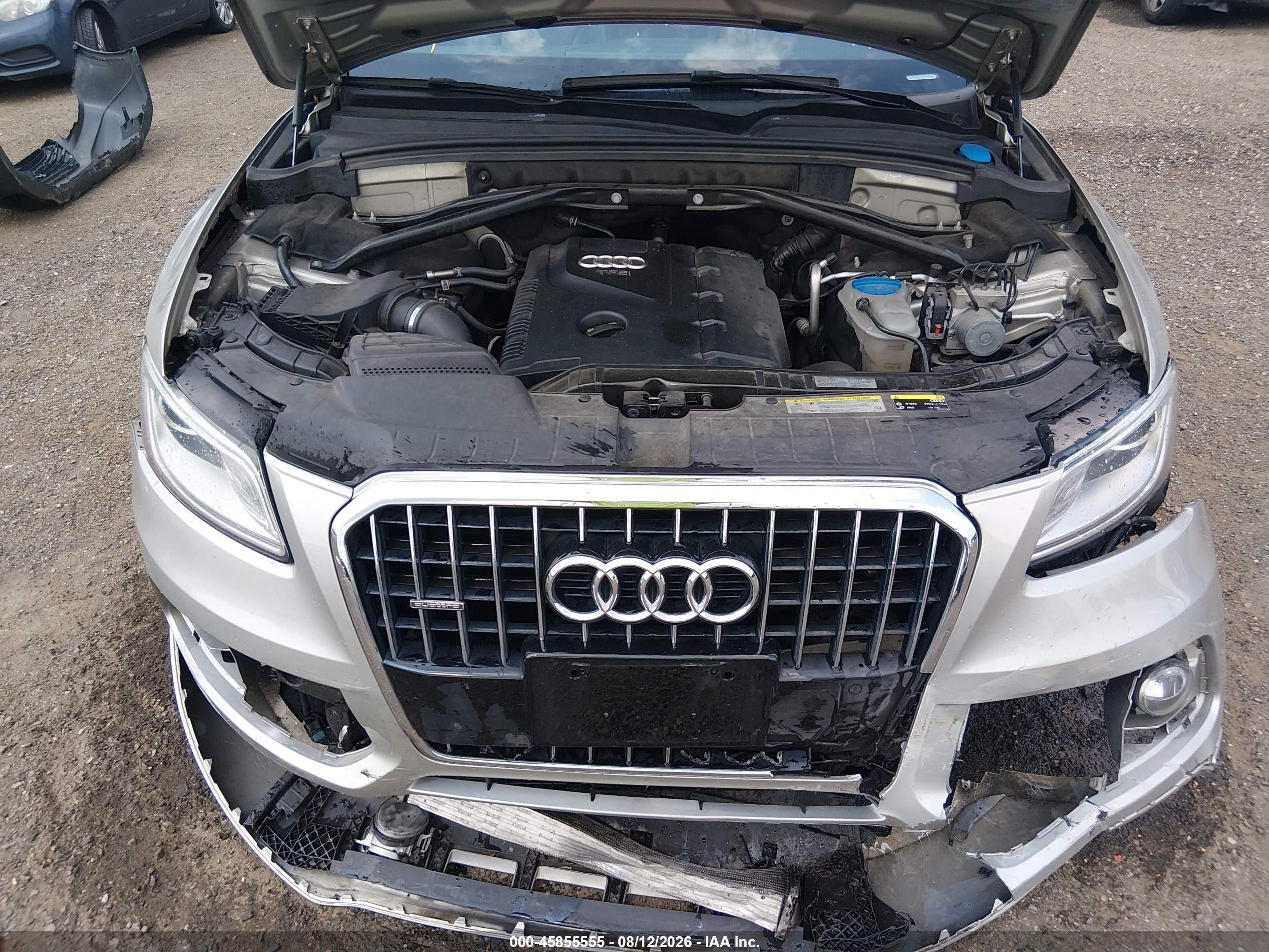 2014 Audi Q5 2.0t Premium Silver vin: WA1CFAFP7EA019078