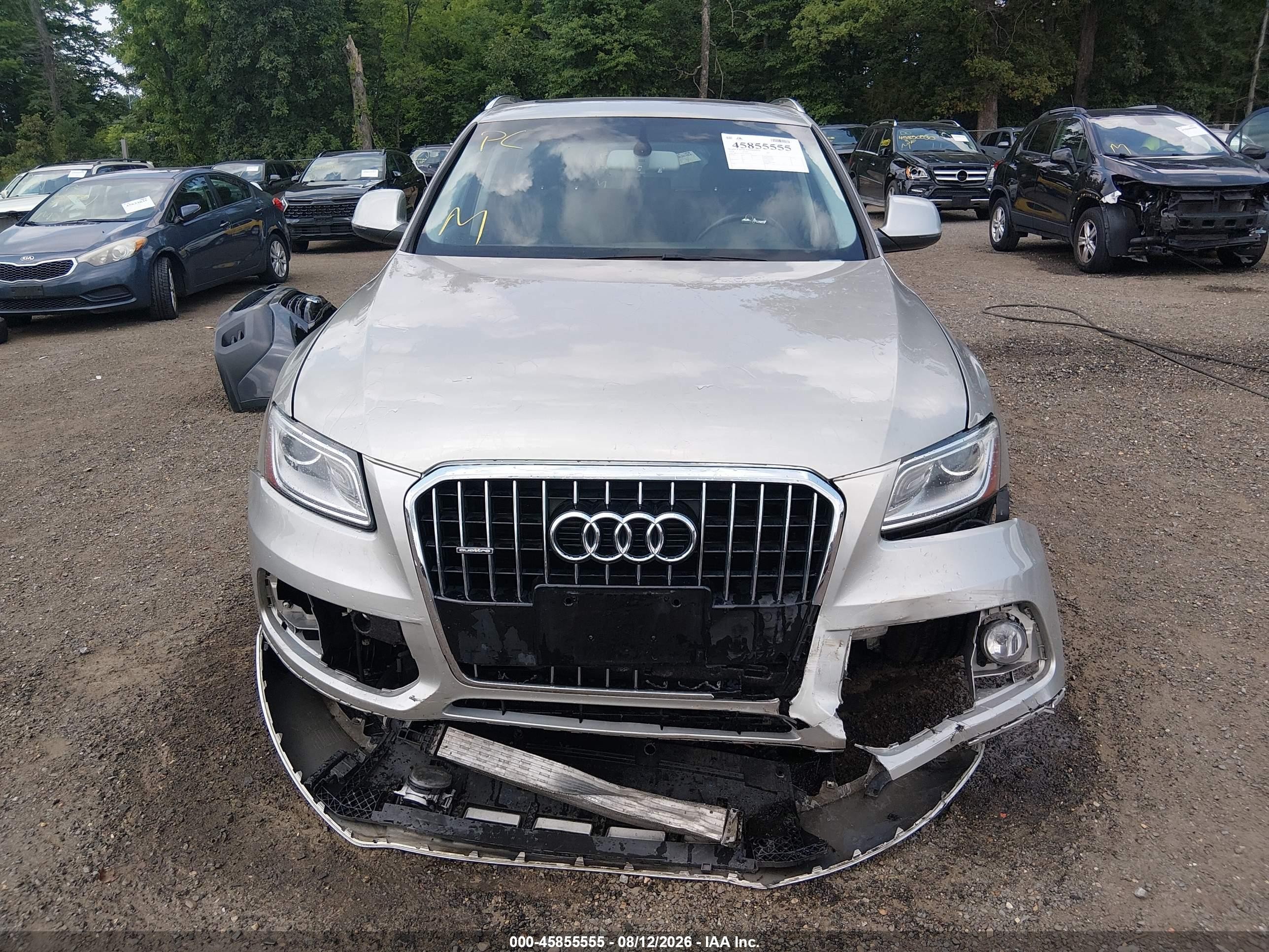2014 Audi Q5 2.0t Premium Silver vin: WA1CFAFP7EA019078