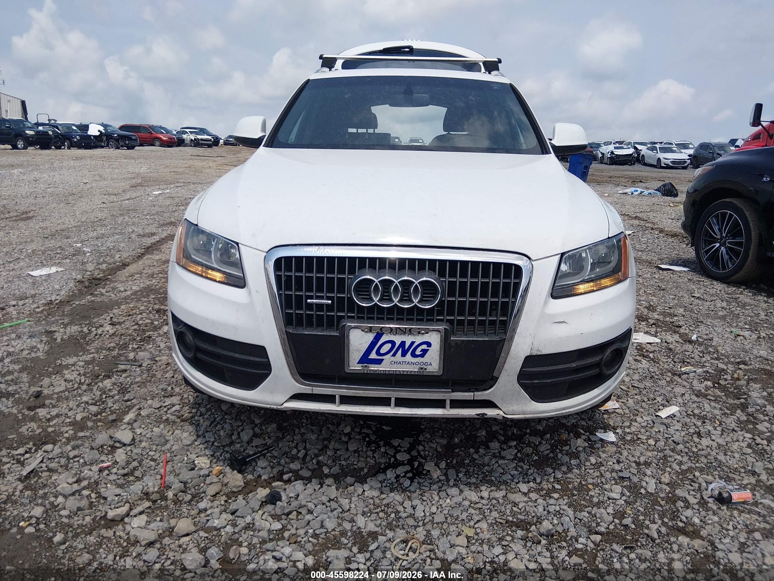 2012 Audi Q5 2.0t Premium White vin: WA1CFAFP9CA084933