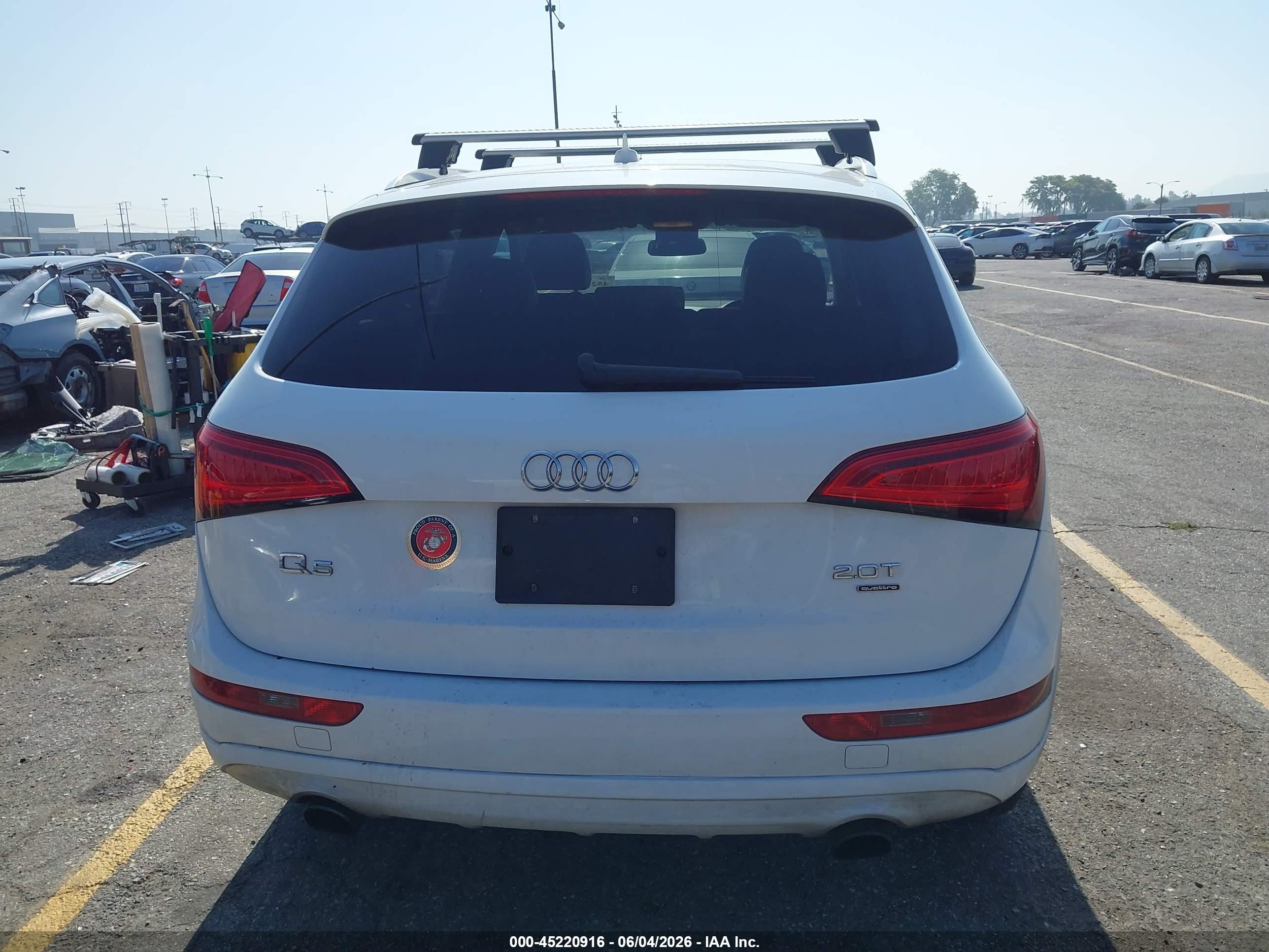 2013 Audi Q5 2.0t Premium White vin: WA1CFAFP9DA076400