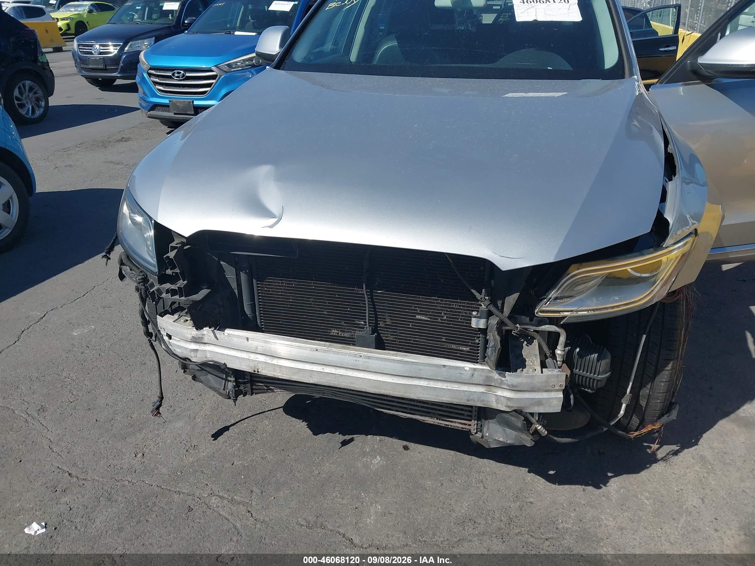 2015 Audi Q5 2.0t Premium Silver vin: WA1CFAFP9FA015907