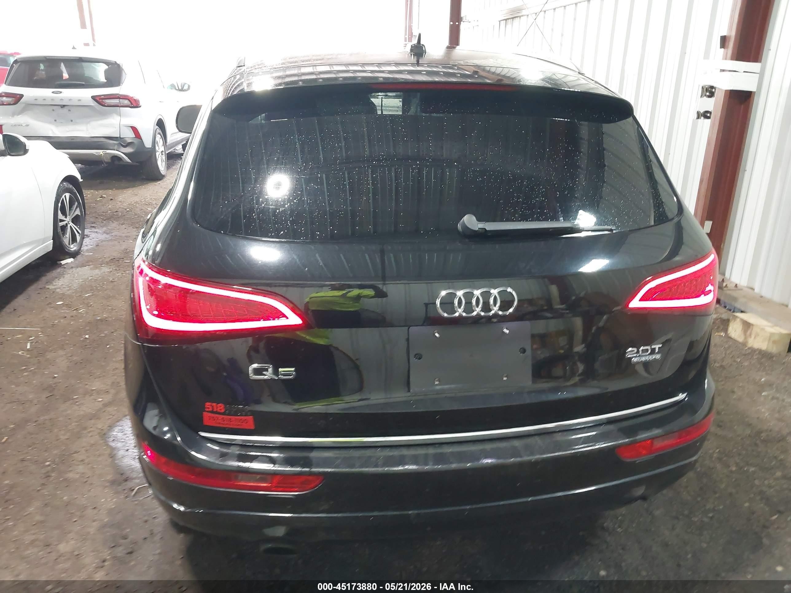 2015 Audi Q5 2.0t Premium Black vin: WA1CFAFP9FA080868