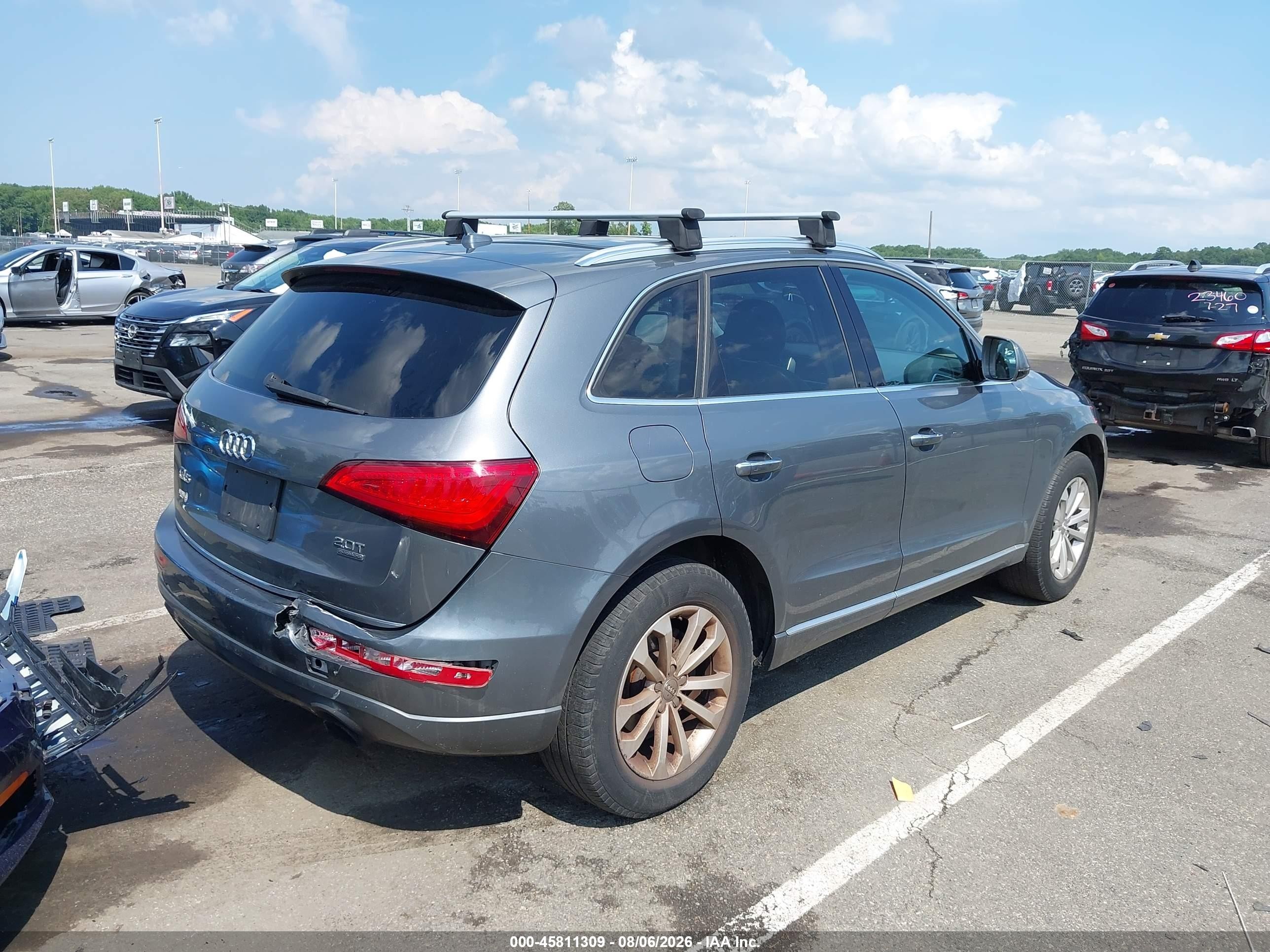 2015 Audi Q5 2.0t Premium Gray vin: WA1CFAFP9FA094818