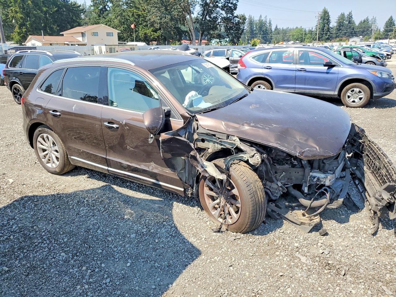 2015 Audi Q5 Premium Brown vin: WA1CFAFPXFA050858