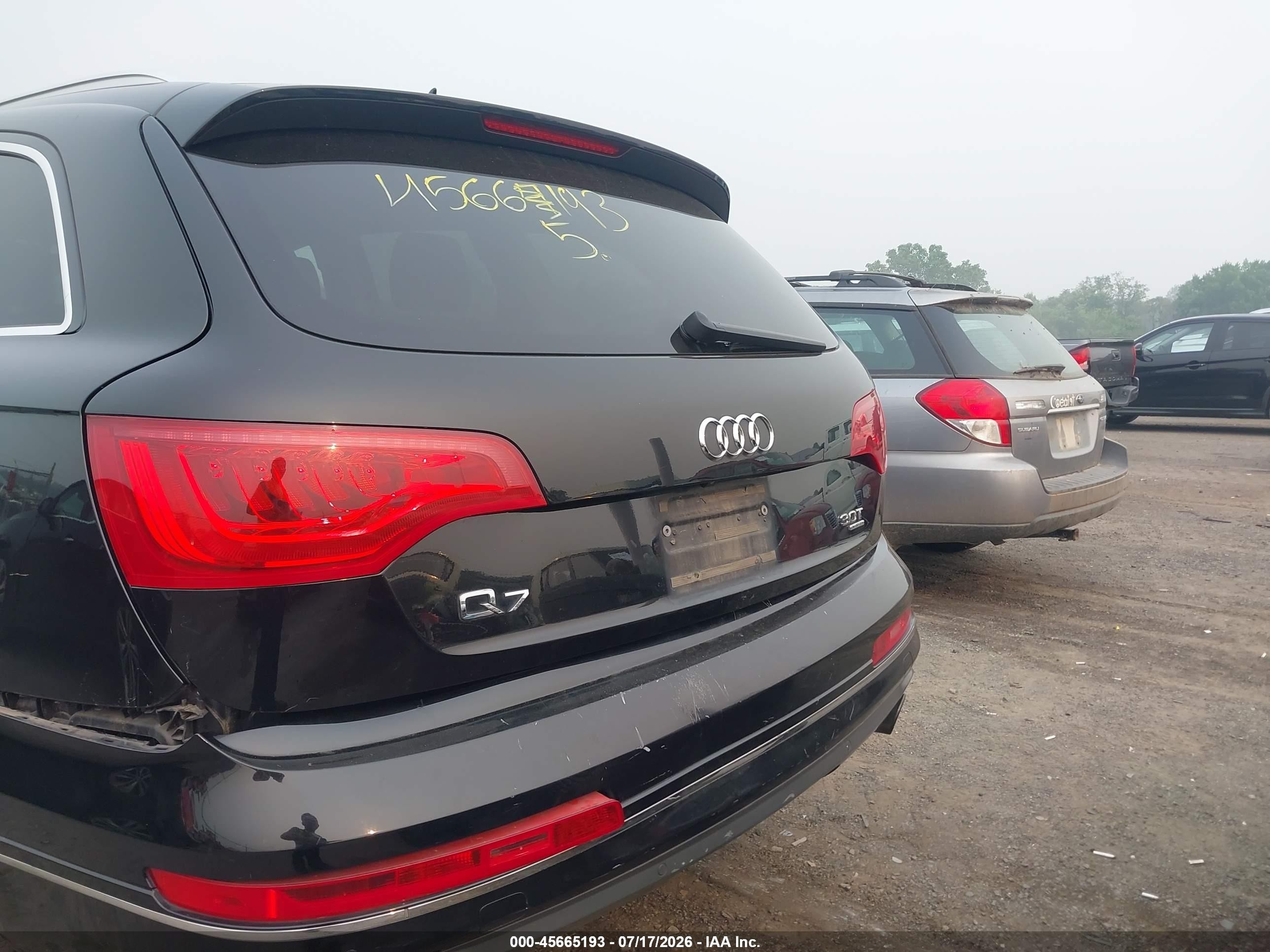 2015 Audi Q7 3.0t Premium Black vin: WA1CGAFE0FD007933