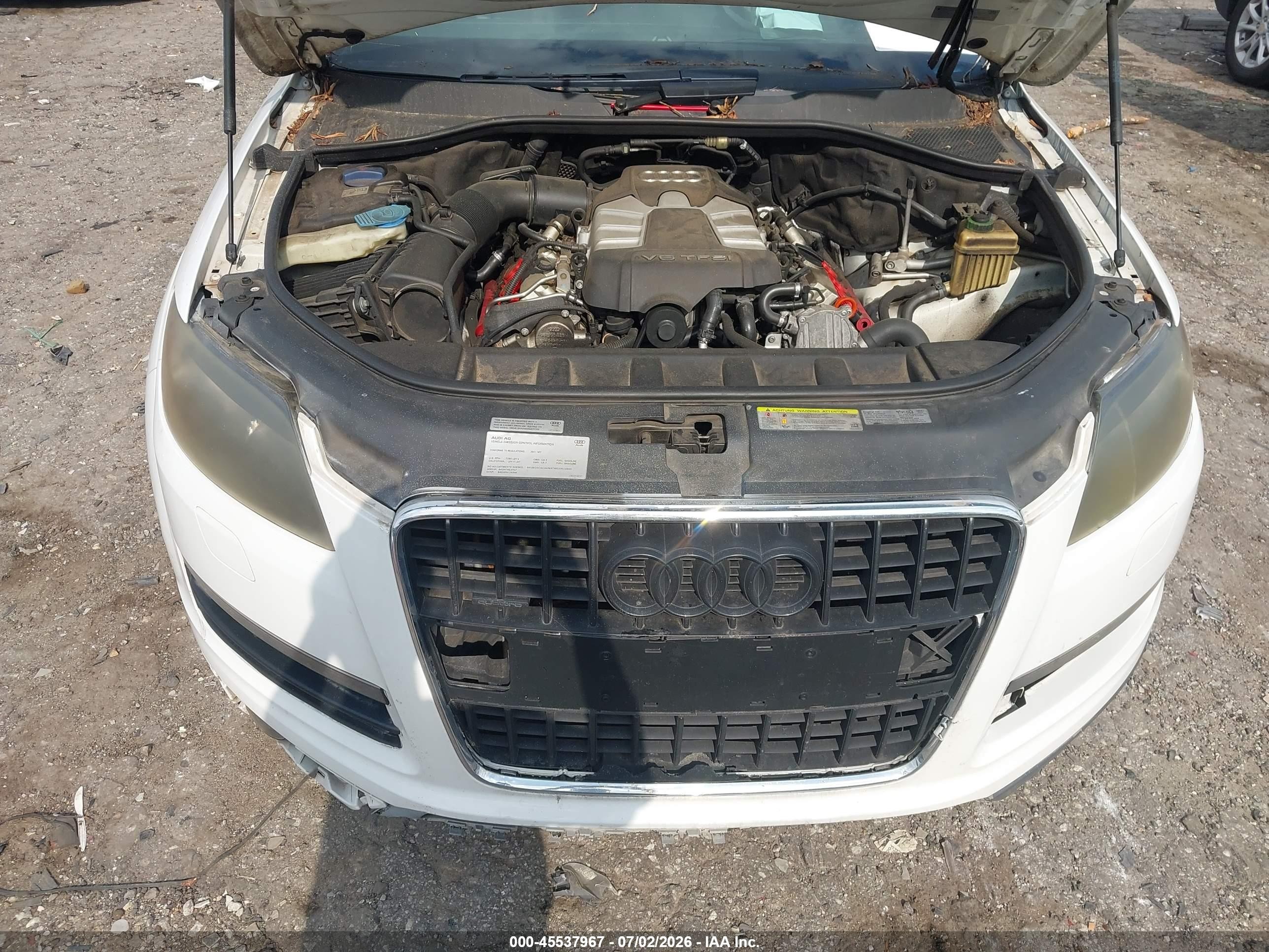 2011 Audi Q7 3.0t Premium Белый vin: WA1CGAFE6BD003590