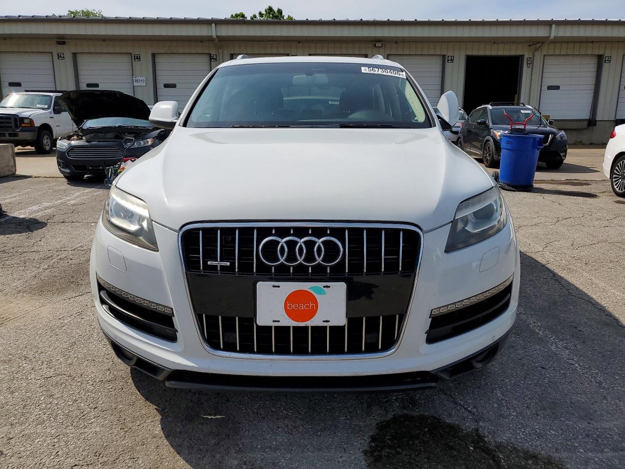 2014 Audi Q7 Premium White vin: WA1CGAFE6ED004002