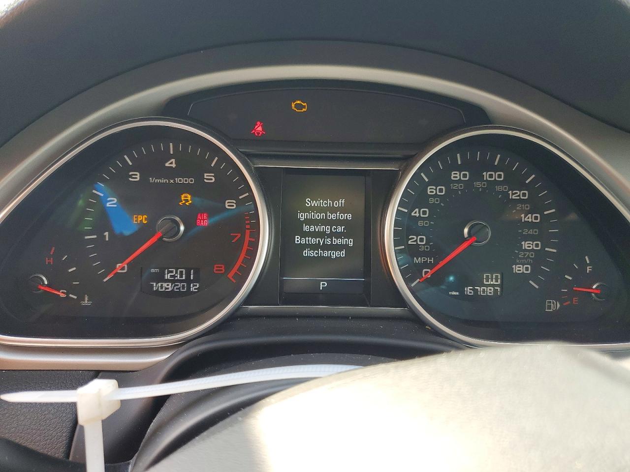2014 Audi Q7 Premium White vin: WA1CGAFE6ED004002
