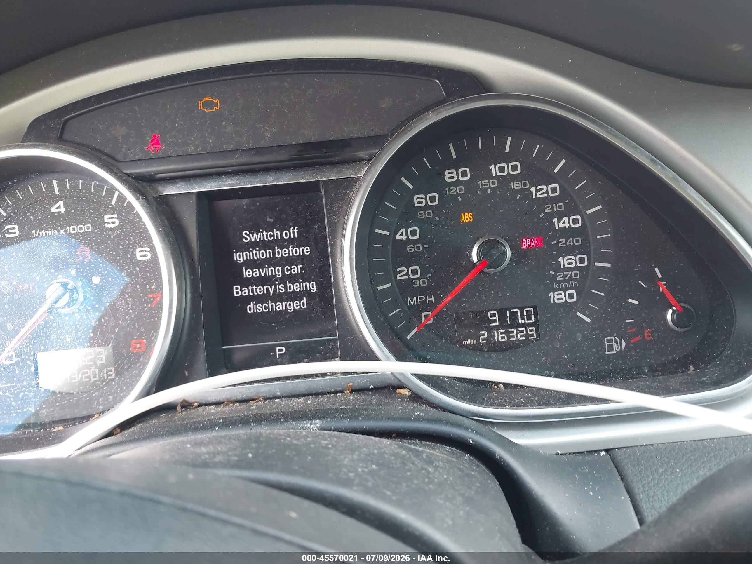 2014 Audi Q7 3.0t Premium Gray vin: WA1CGAFEXED011096
