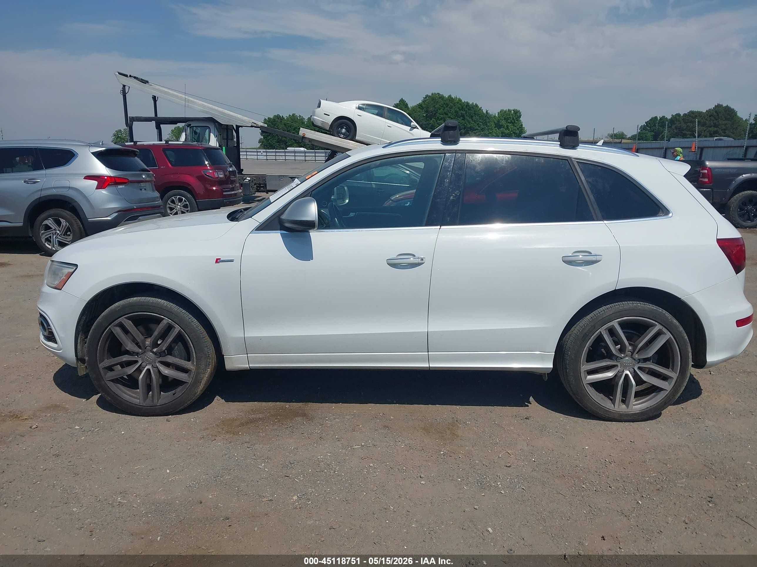 2015 Audi Sq5 3.0t Premium Plus White vin: WA1CGAFP1FA036764