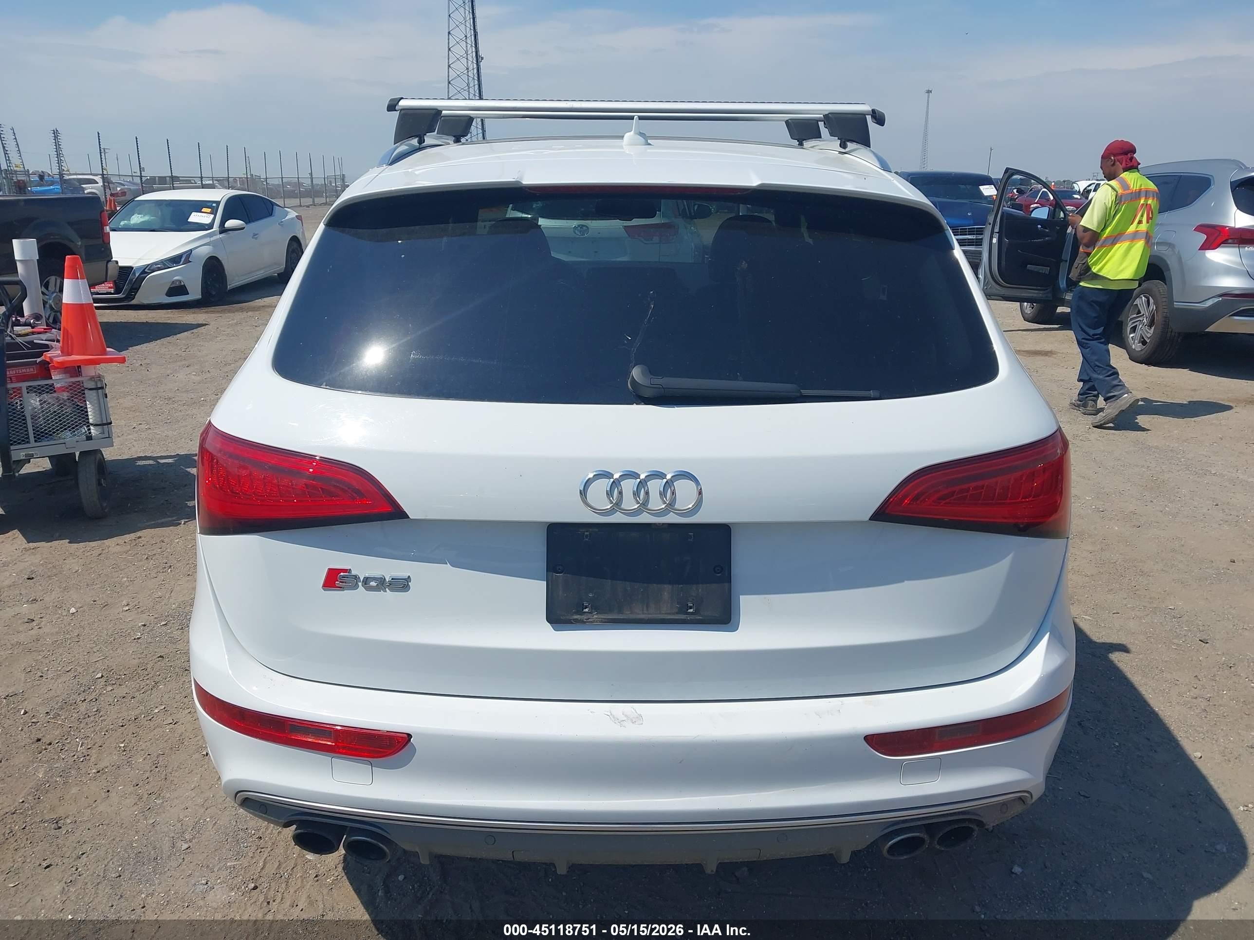 2015 Audi Sq5 3.0t Premium Plus White vin: WA1CGAFP1FA036764