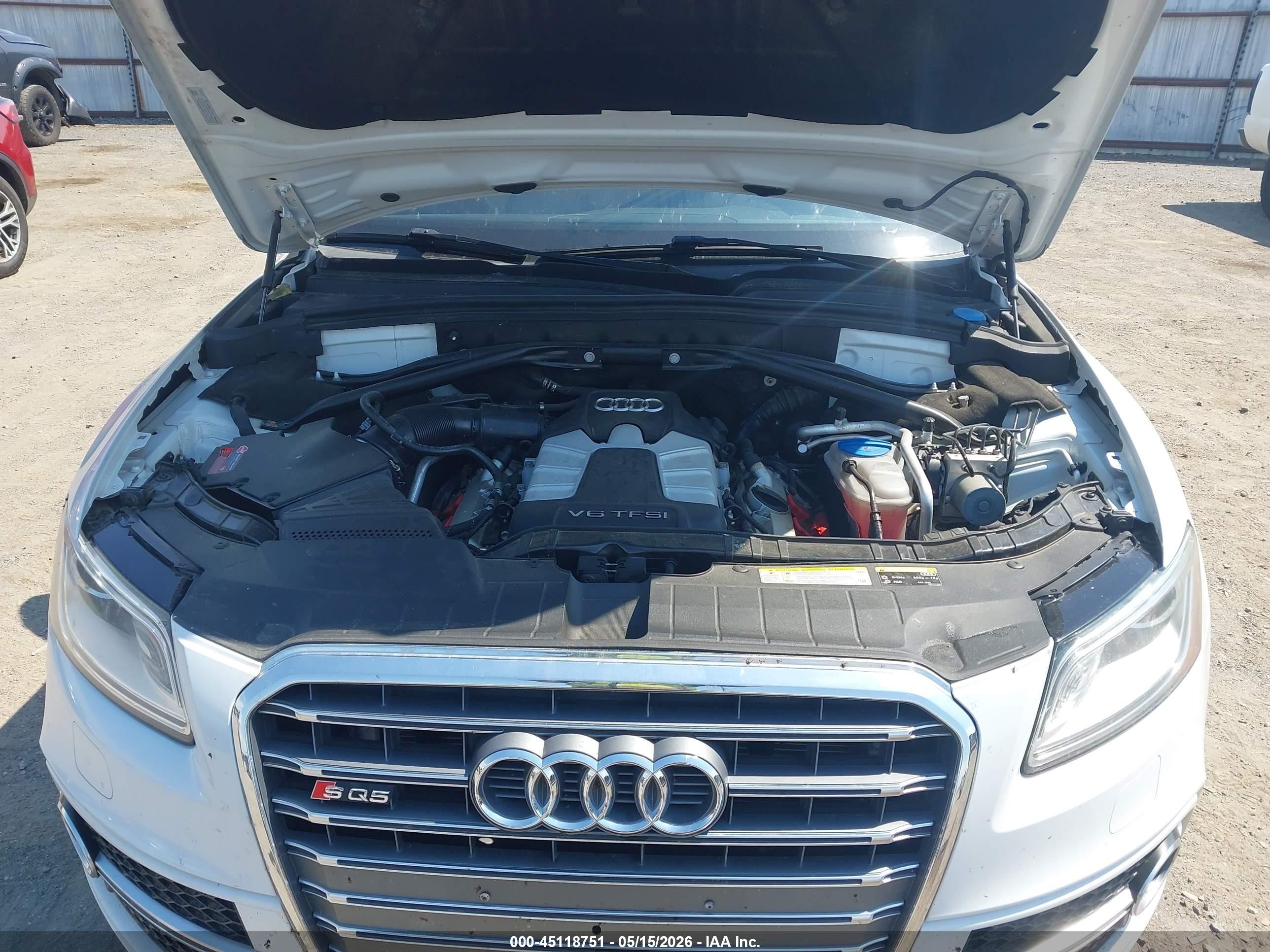 2015 Audi Sq5 3.0t Premium Plus White vin: WA1CGAFP1FA036764