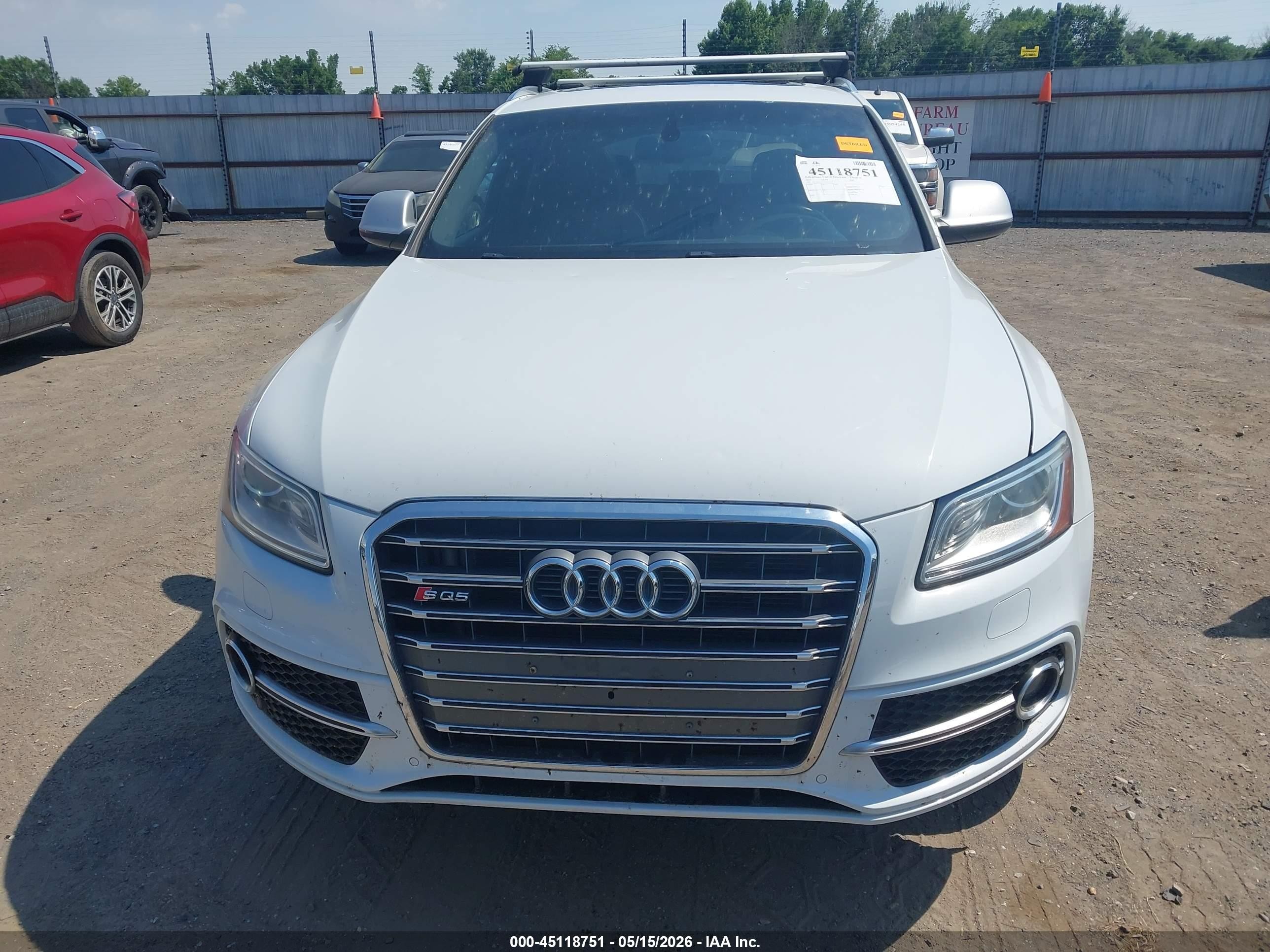 2015 Audi Sq5 3.0t Premium Plus White vin: WA1CGAFP1FA036764