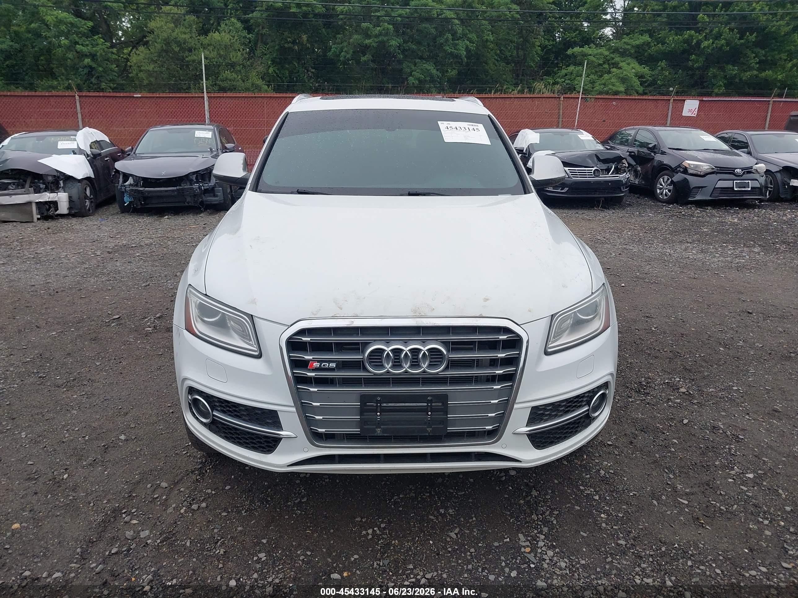 2015 Audi Sq5 3.0t Premium Plus White vin: WA1CGAFP3FA026656