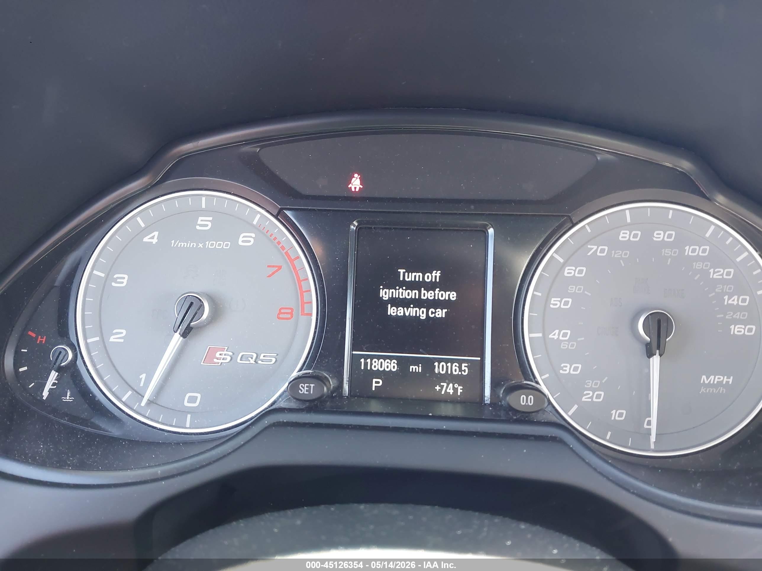 2015 Audi Sq5 3.0t Premium Plus Gray vin: WA1CGAFP4FA094318