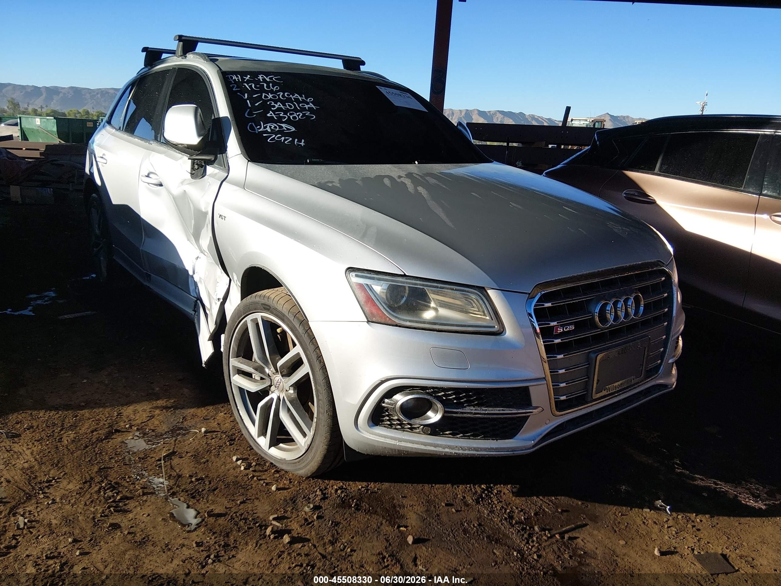 2014 Audi Sq5 3.0t Premium Plus Silver vin: WA1CGAFP7EA062946