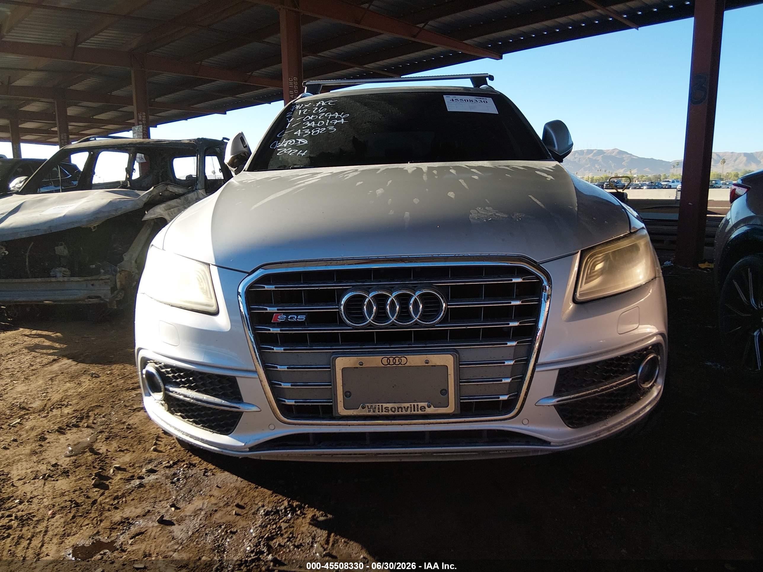 2014 Audi Sq5 3.0t Premium Plus Silver vin: WA1CGAFP7EA062946