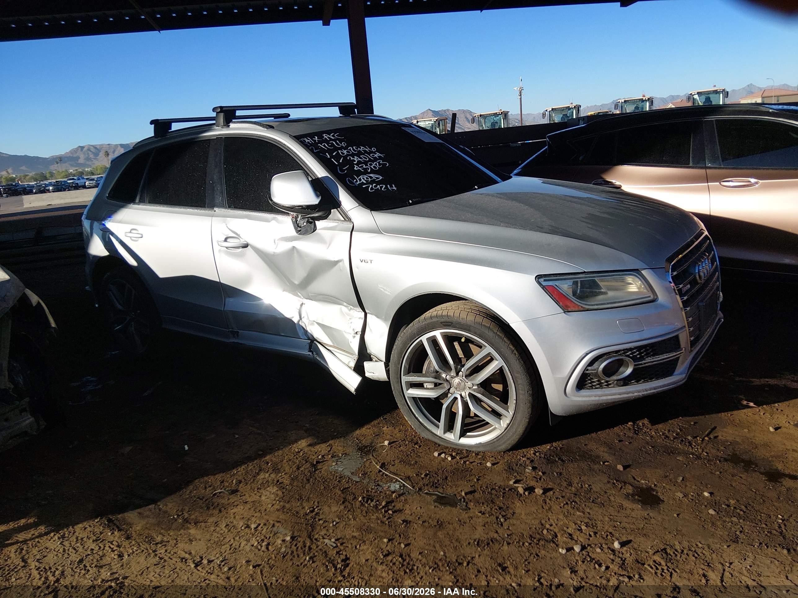 2014 Audi Sq5 3.0t Premium Plus Silver vin: WA1CGAFP7EA062946