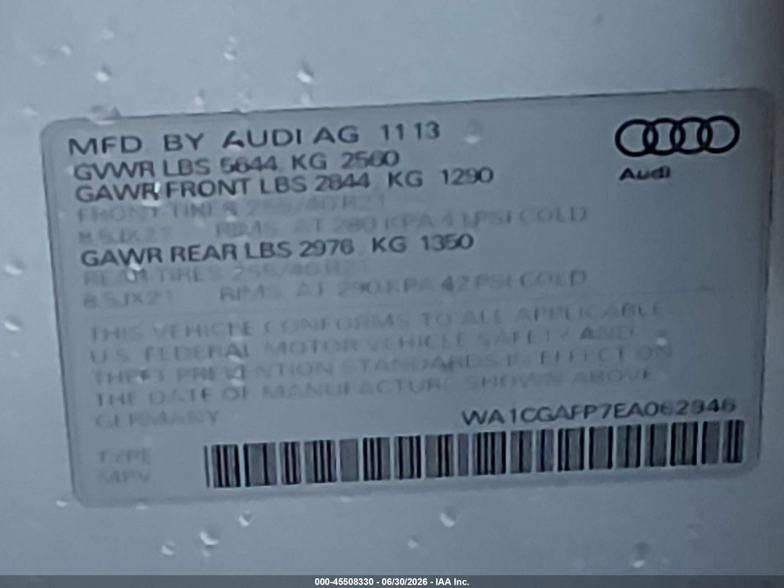 2014 Audi Sq5 3.0t Premium Plus Silver vin: WA1CGAFP7EA062946