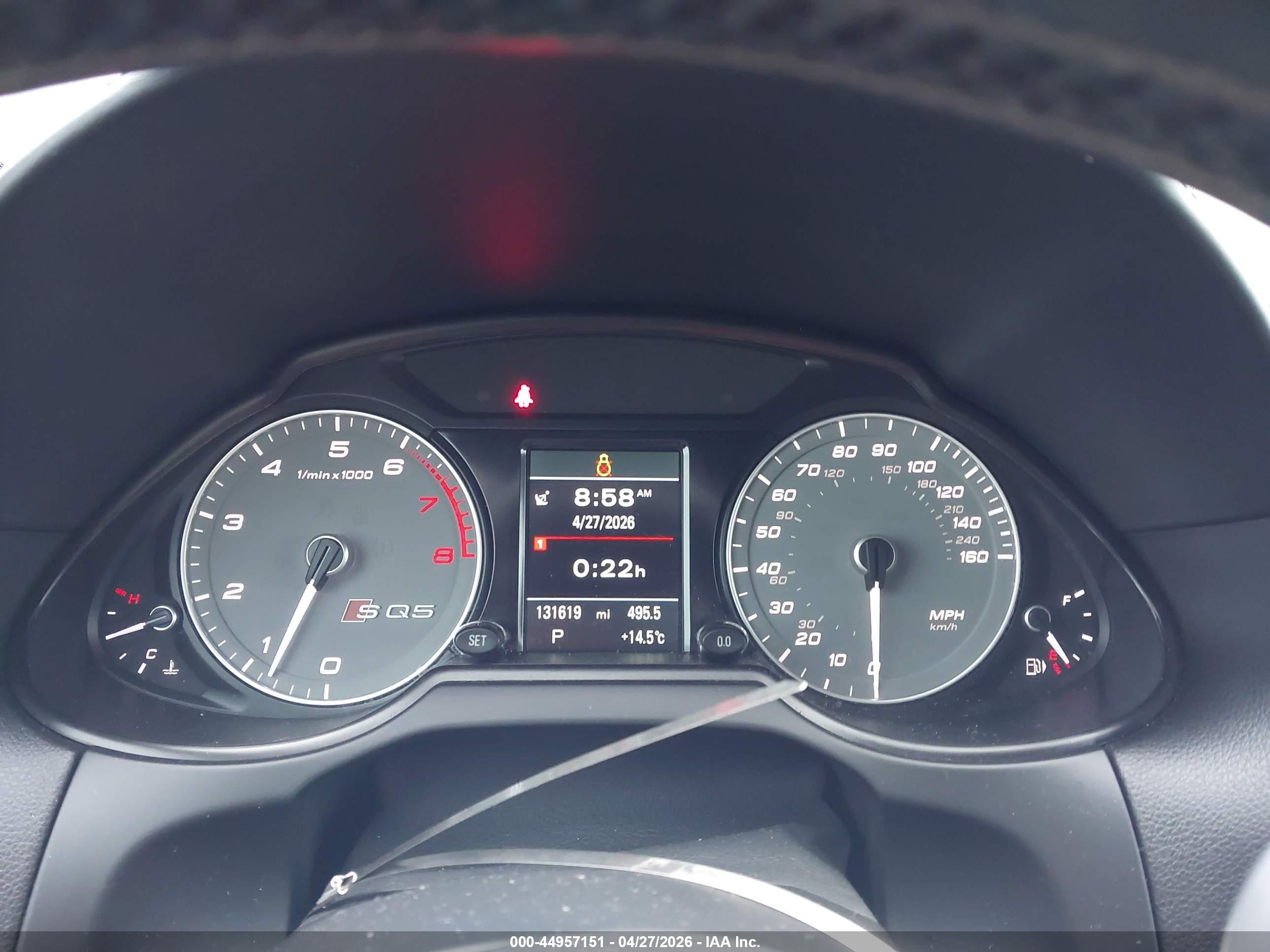 2014 Audi Sq5 3.0t Premium Plus Black vin: WA1CGAFP8EA107148