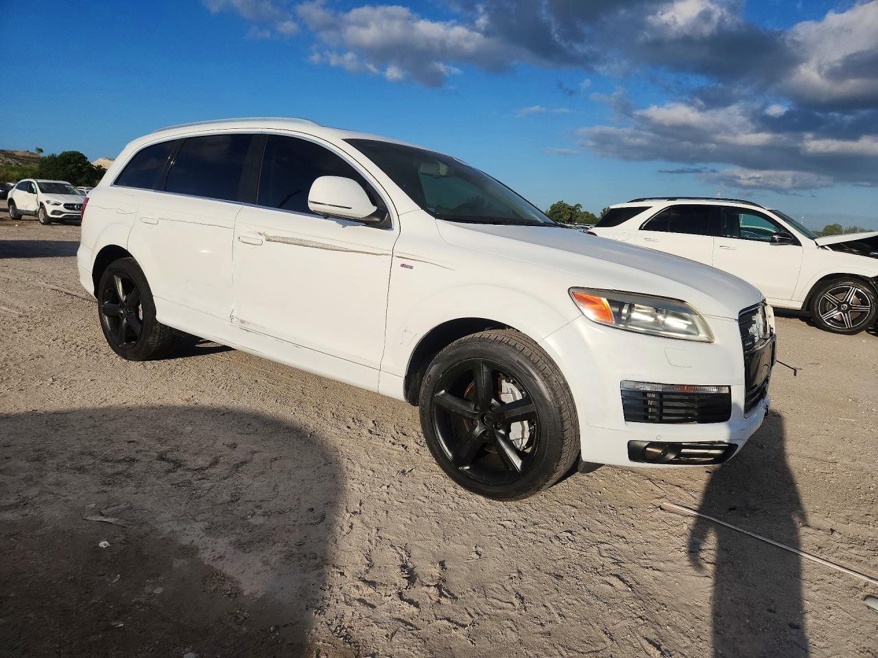 2009 Audi Q7 Tdi S-line White vin: WA1CM74L39D032259