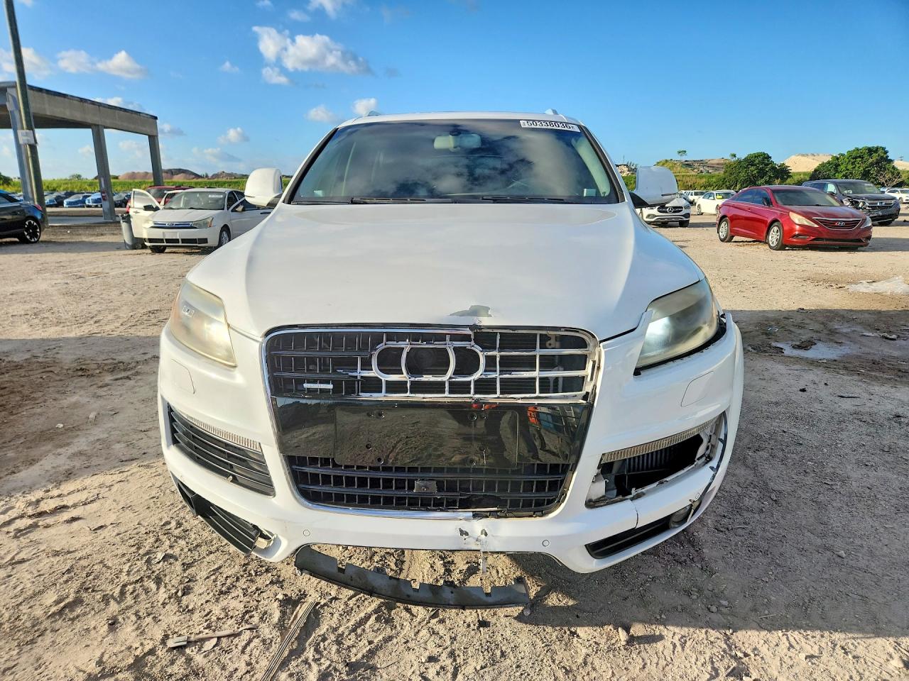2009 Audi Q7 Tdi S-line White vin: WA1CM74L39D032259