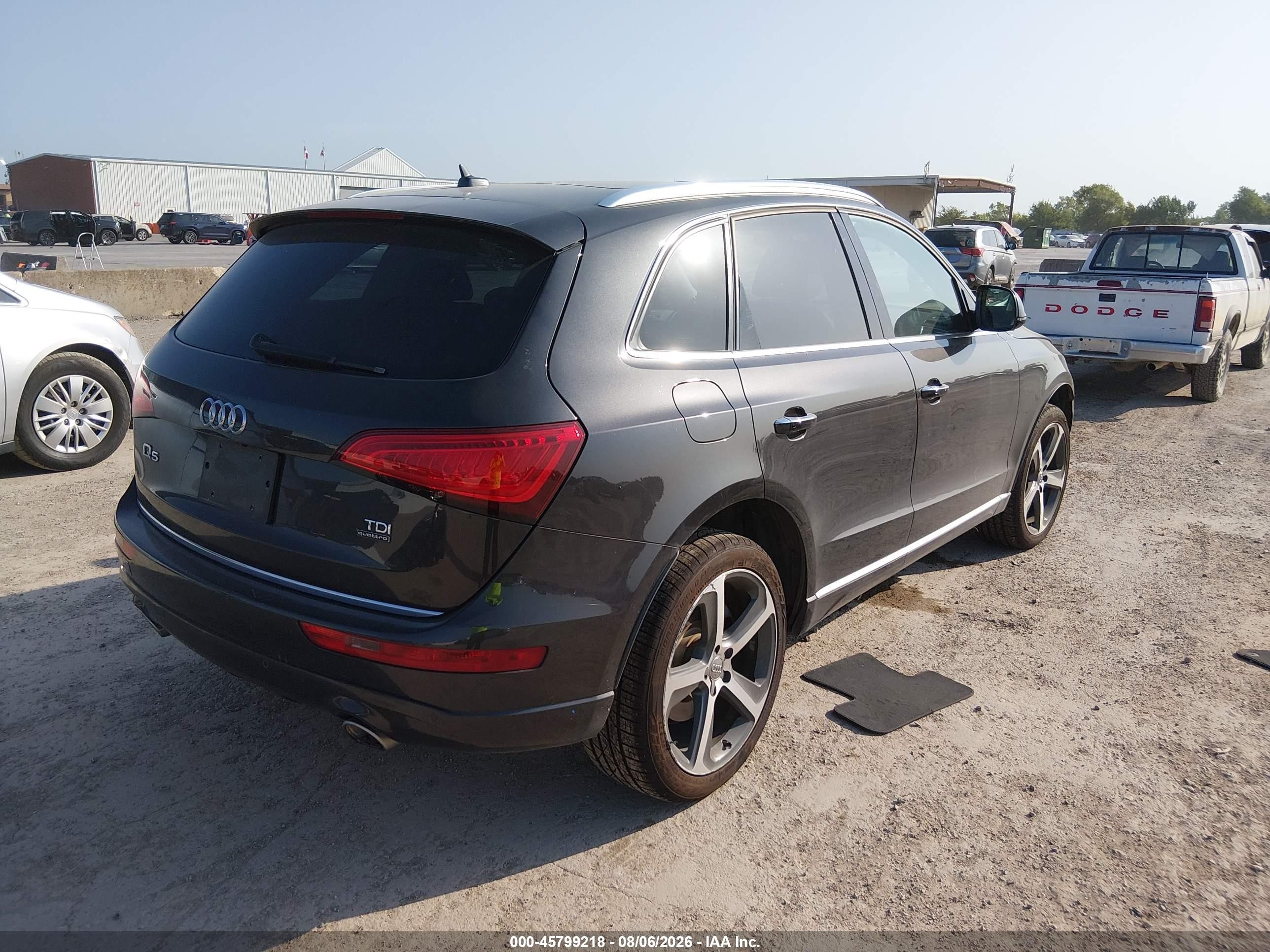 2015 Audi Q5 3.0 Tdi Premium Plus Black vin: WA1CMAFP0FA087231