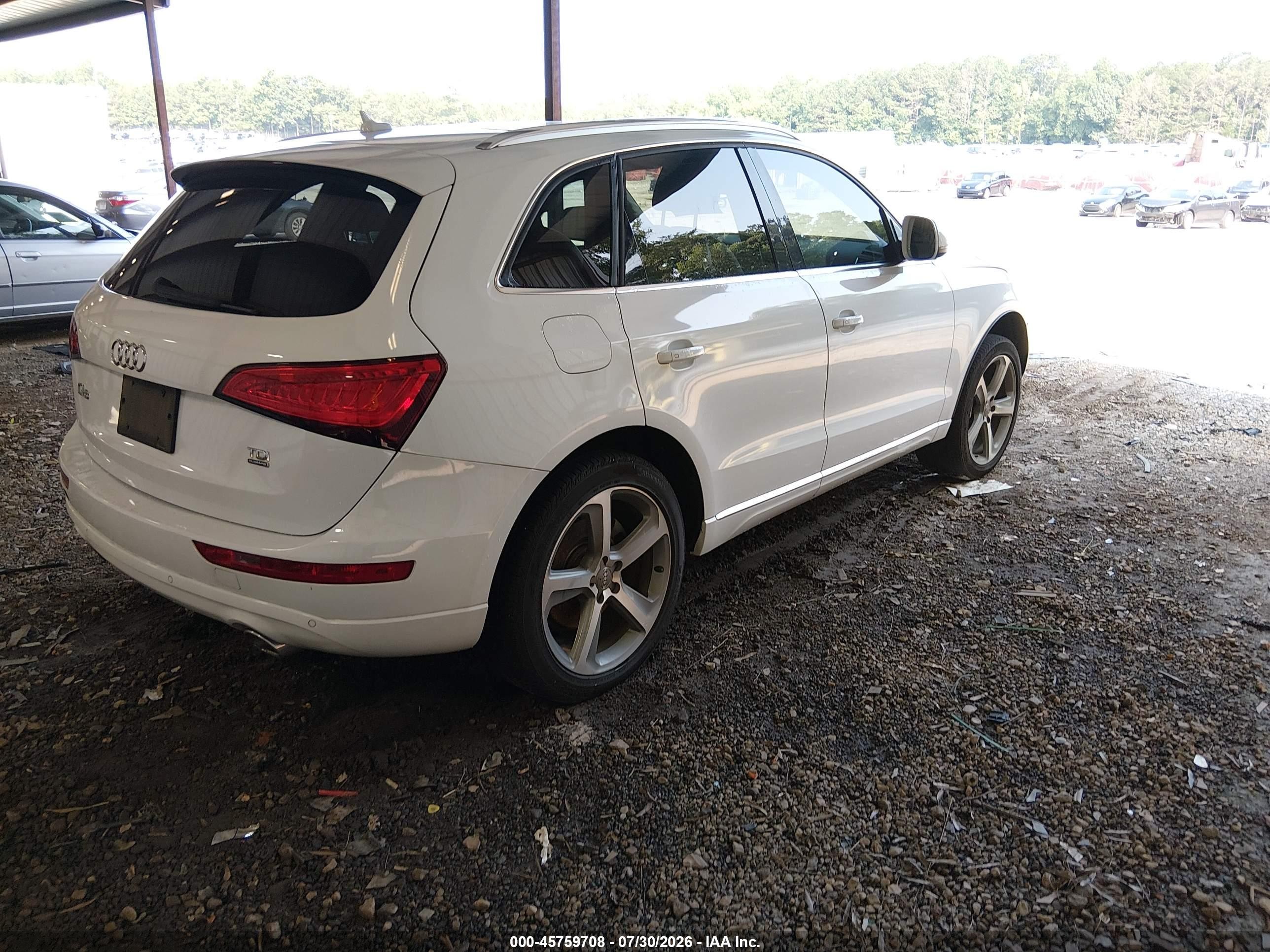 2014 Audi Q5 3.0 Tdi Premium Plus Белый vin: WA1CMAFP6EA078127