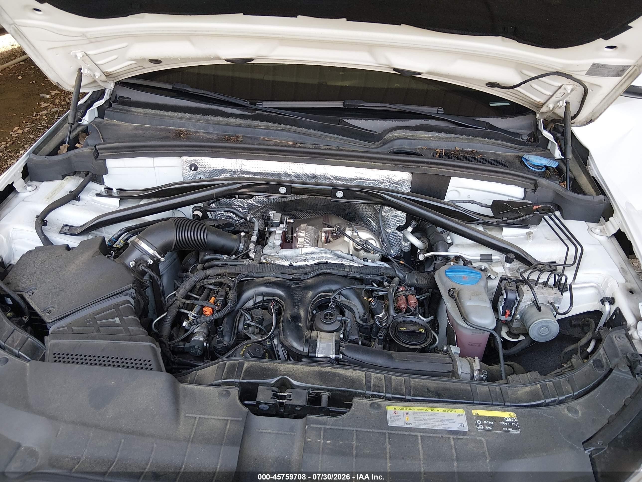 2014 Audi Q5 3.0 Tdi Premium Plus Белый vin: WA1CMAFP6EA078127