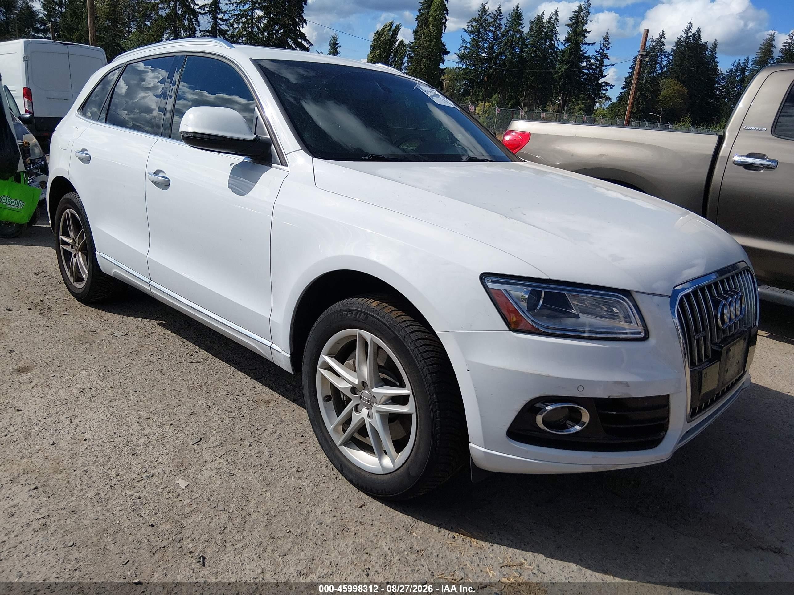 2015 Audi Q5 3.0 Tdi Premium Plus White vin: WA1CMAFP6FA014218