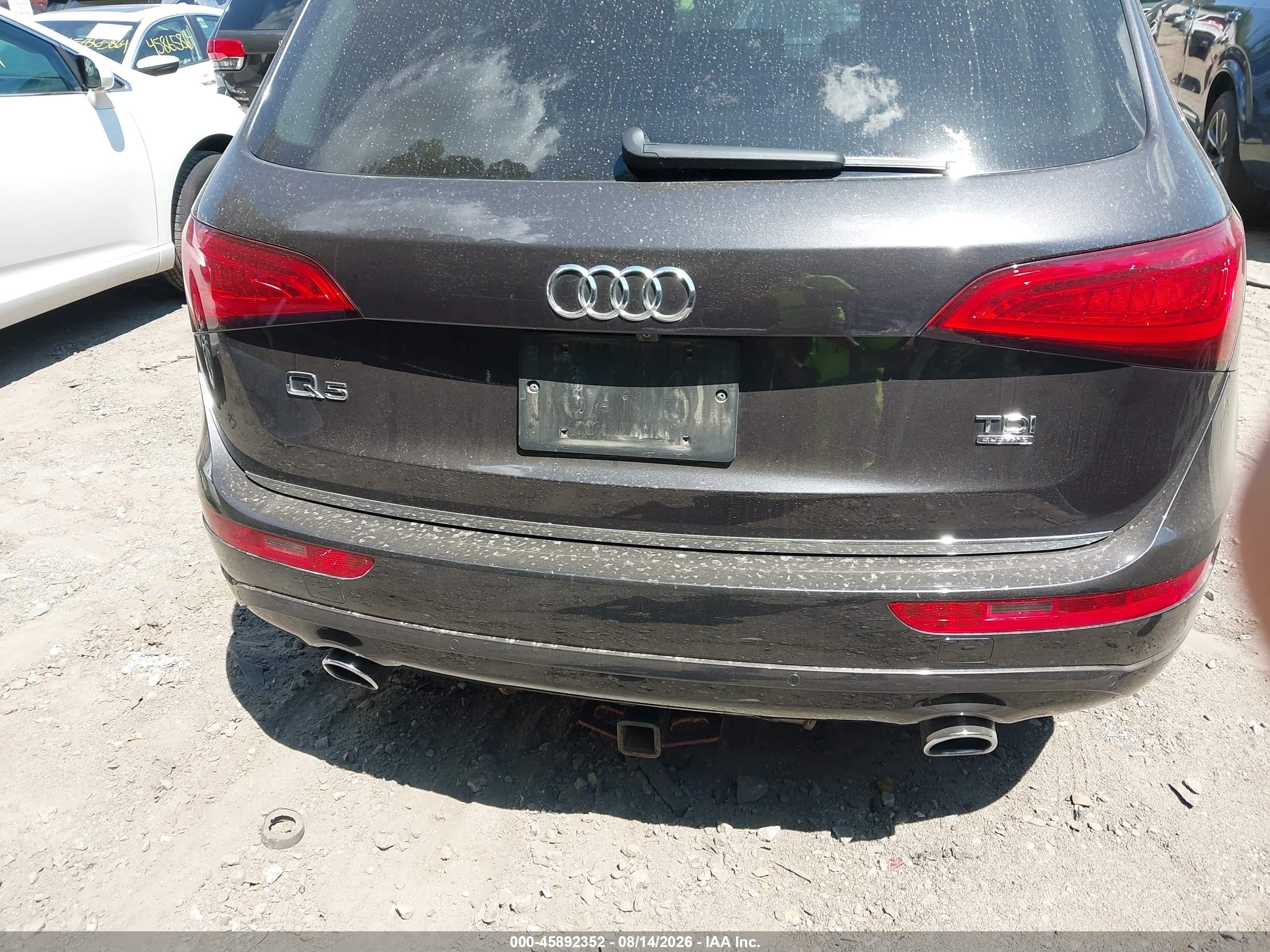 2015 Audi Q5 3.0 Tdi Premium Plus Silver vin: WA1CMAFP6FA040320