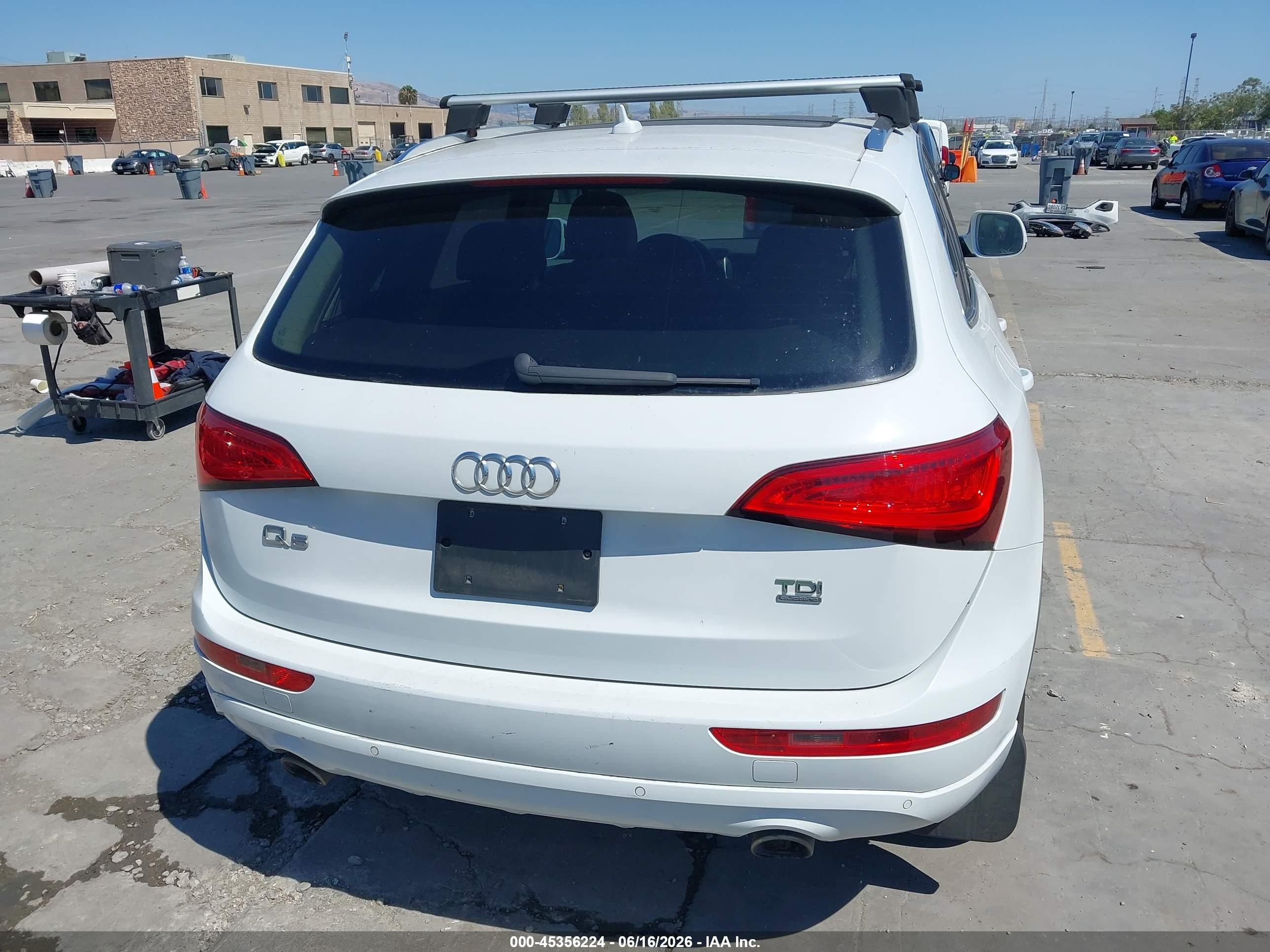 2014 Audi Q5 3.0 Tdi Premium Plus White vin: WA1CMAFP7EA046898