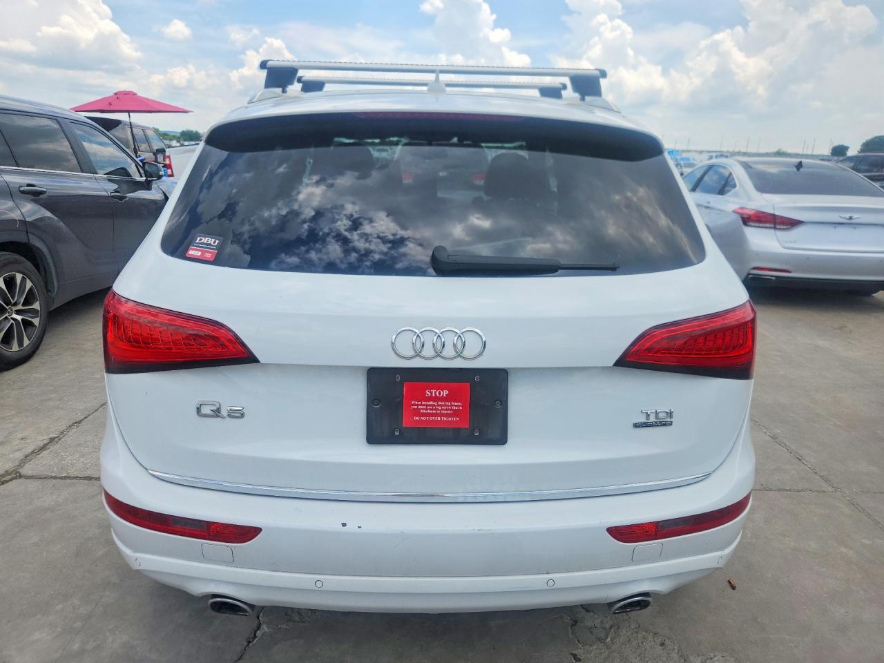 2015 Audi Q5 Tdi Premium Plus White vin: WA1CMAFP7FA084715
