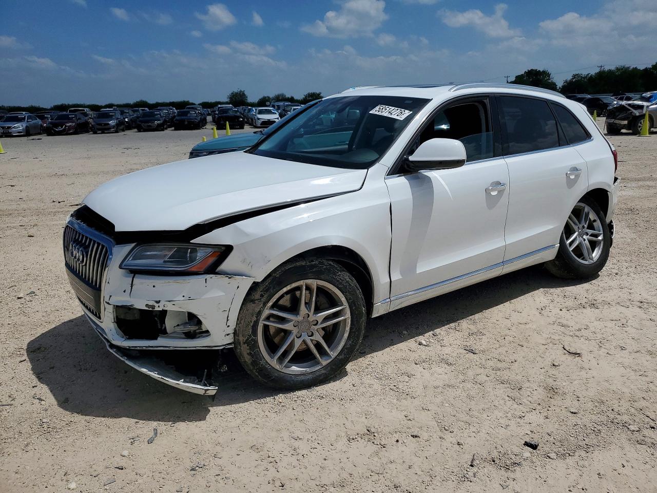 2015 Audi Q5 Tdi Premium Plus White vin: WA1CMAFP8FA132819